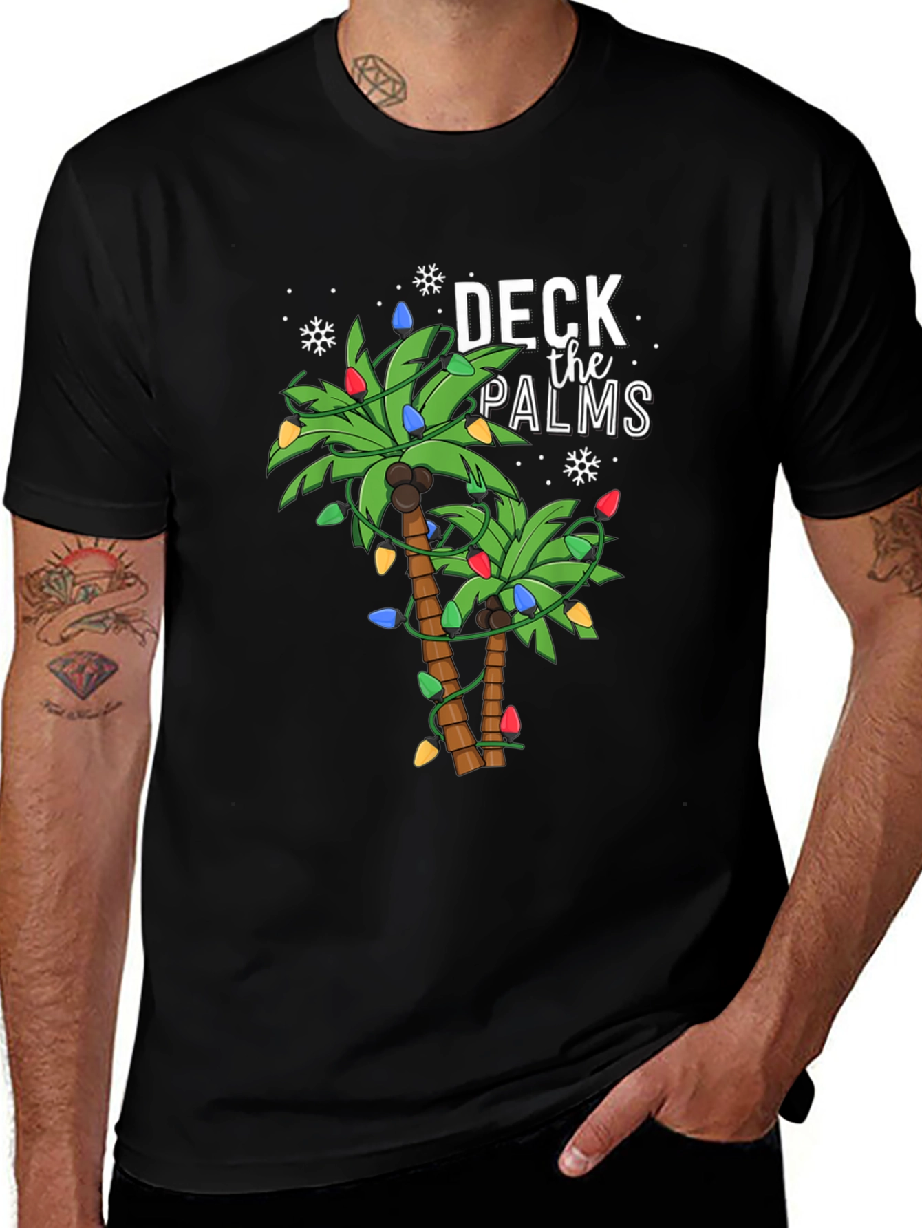 Deck the Palms Christmas T-Shirt
