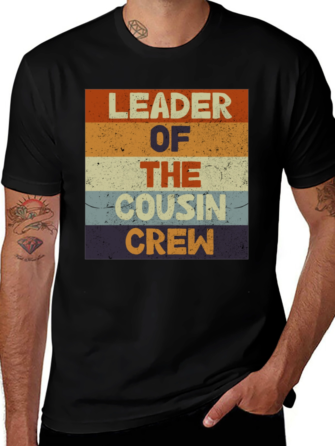 Variant 8 of Leader of the Cousin Crew Graphic Tee