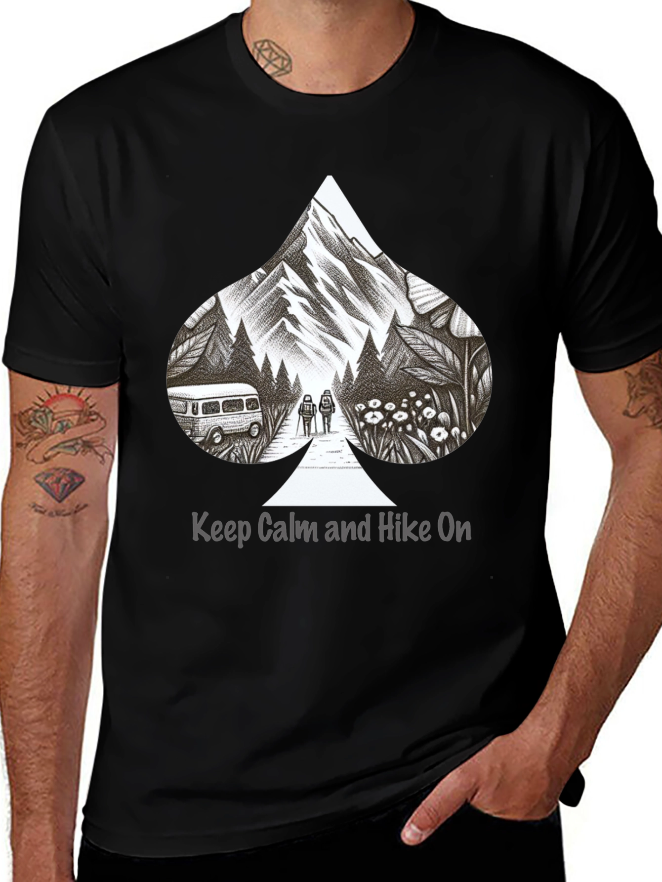 Variant 6 of Hike On Graphic Tee - Mountain Adventure T-Shirt