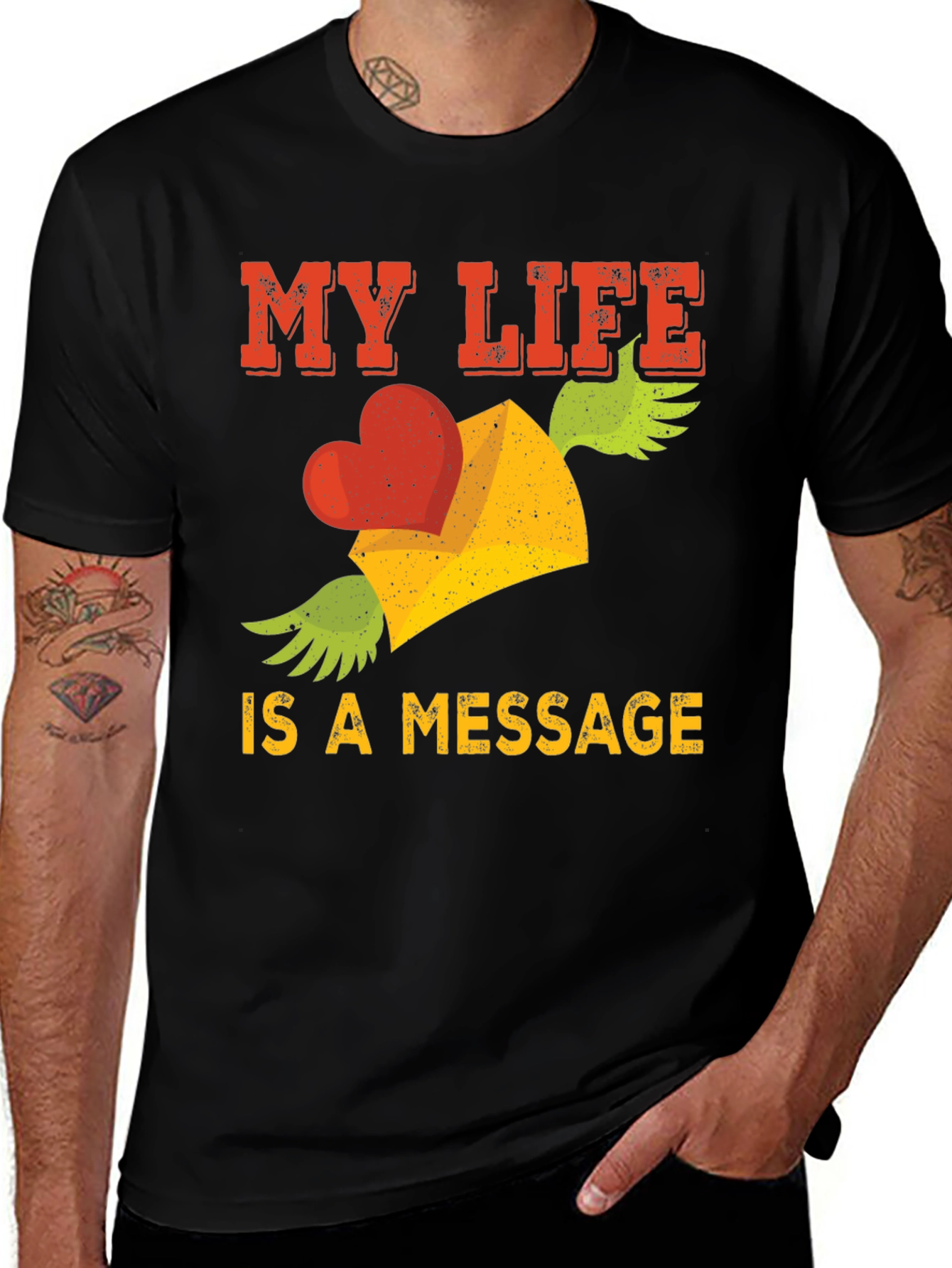Variant 2 of My Life is a Message Graphic T-Shirt