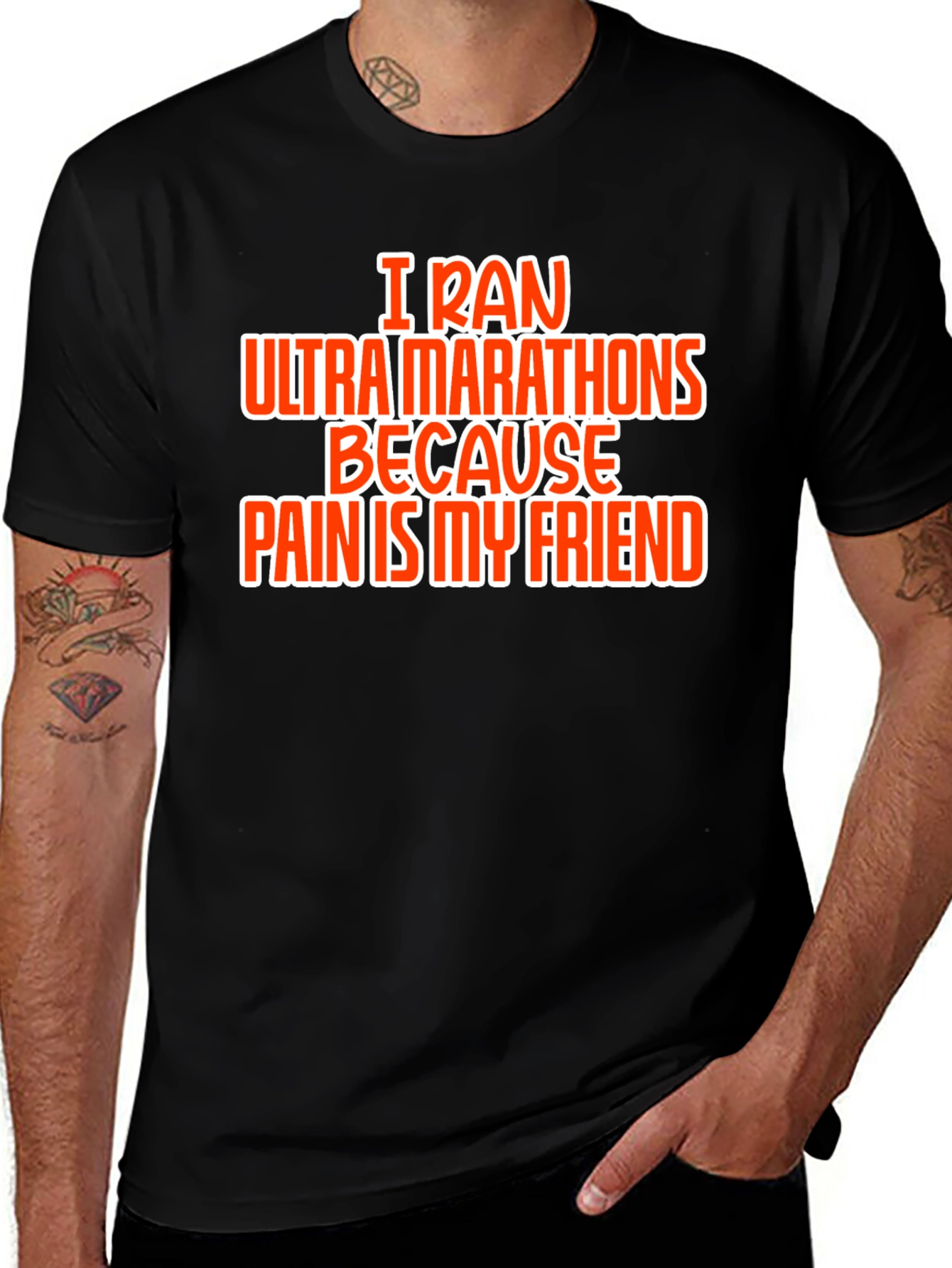 Variant 6 of Ultra Marathon Runner T-Shirt: Pain Is My Friend