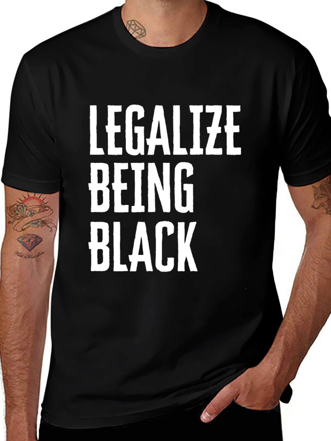Variant 19 of Legalize Being Black Statement Tee