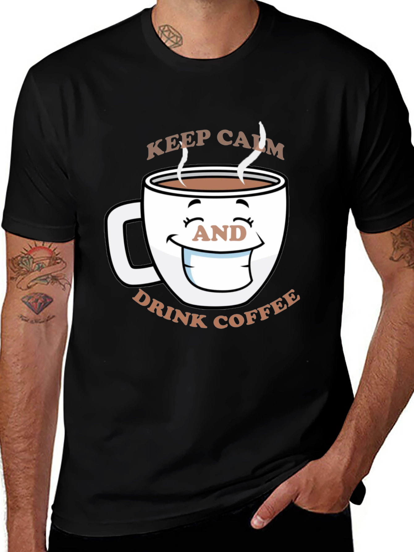 Variant 6 of Keep Calm and Drink Coffee Graphic Tee