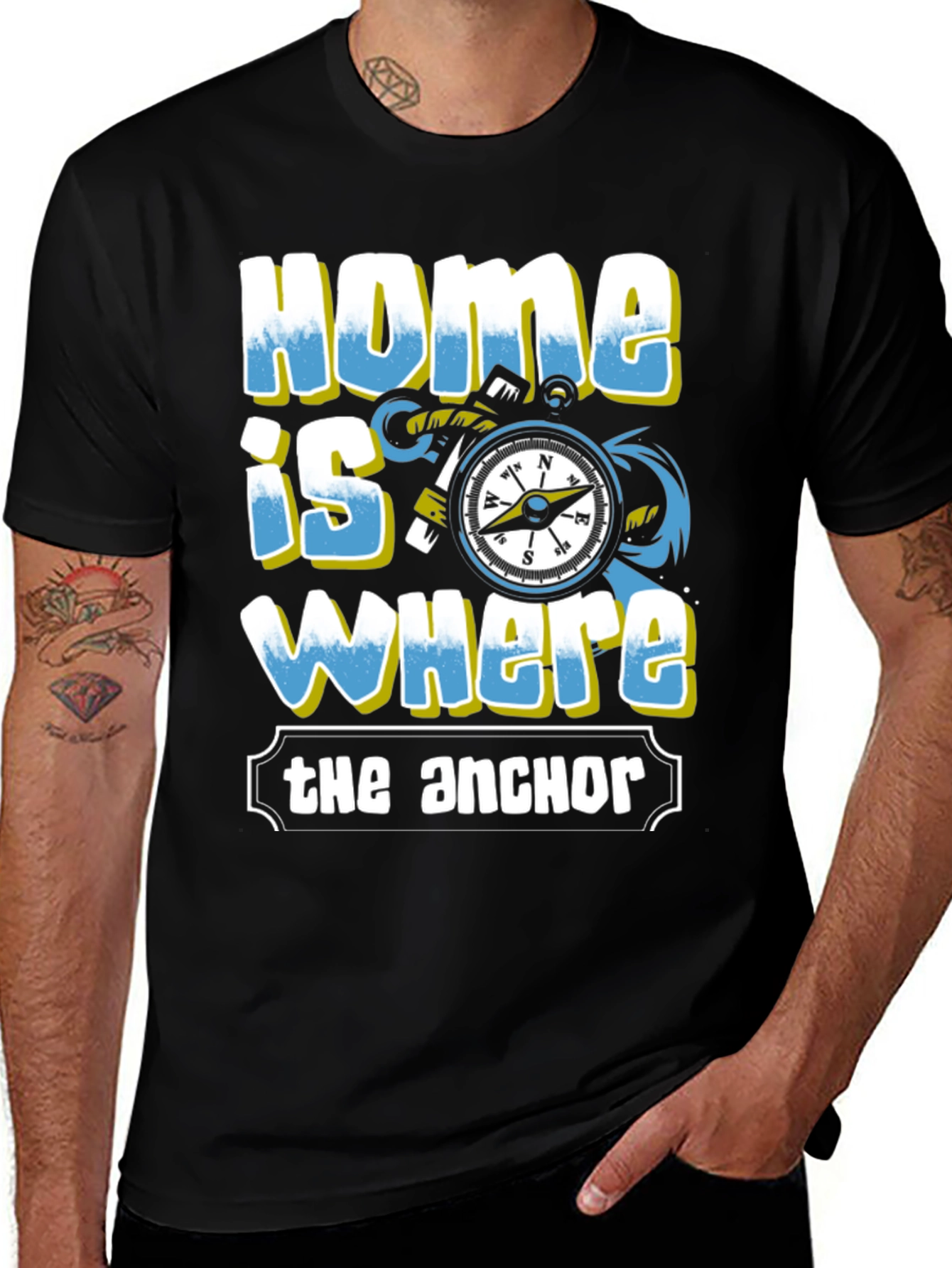 Variant 4 of Home is Where the Anchor T-Shirt