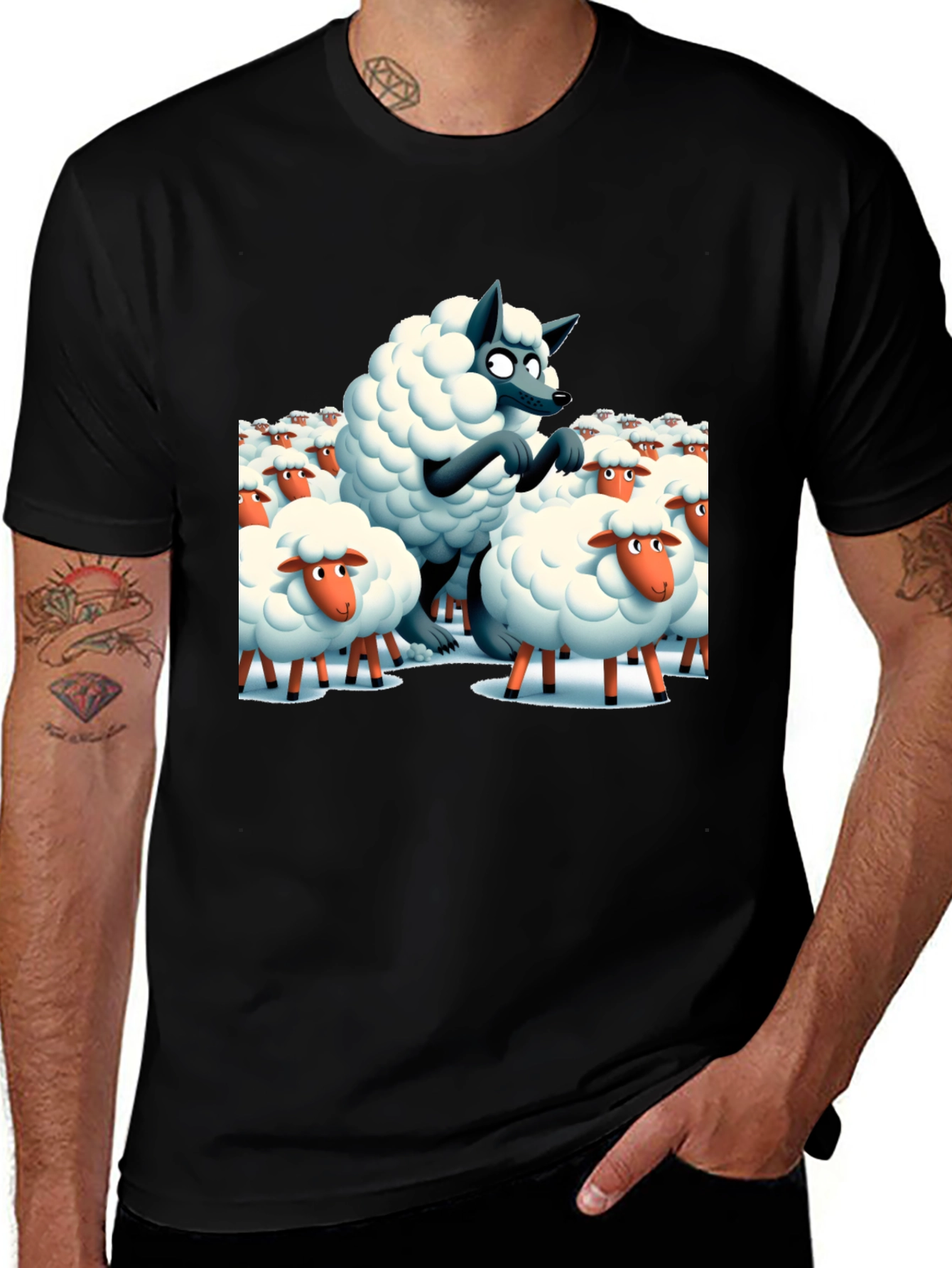 Variant 11 of Wolf in Sheep's Clothing T-Shirt