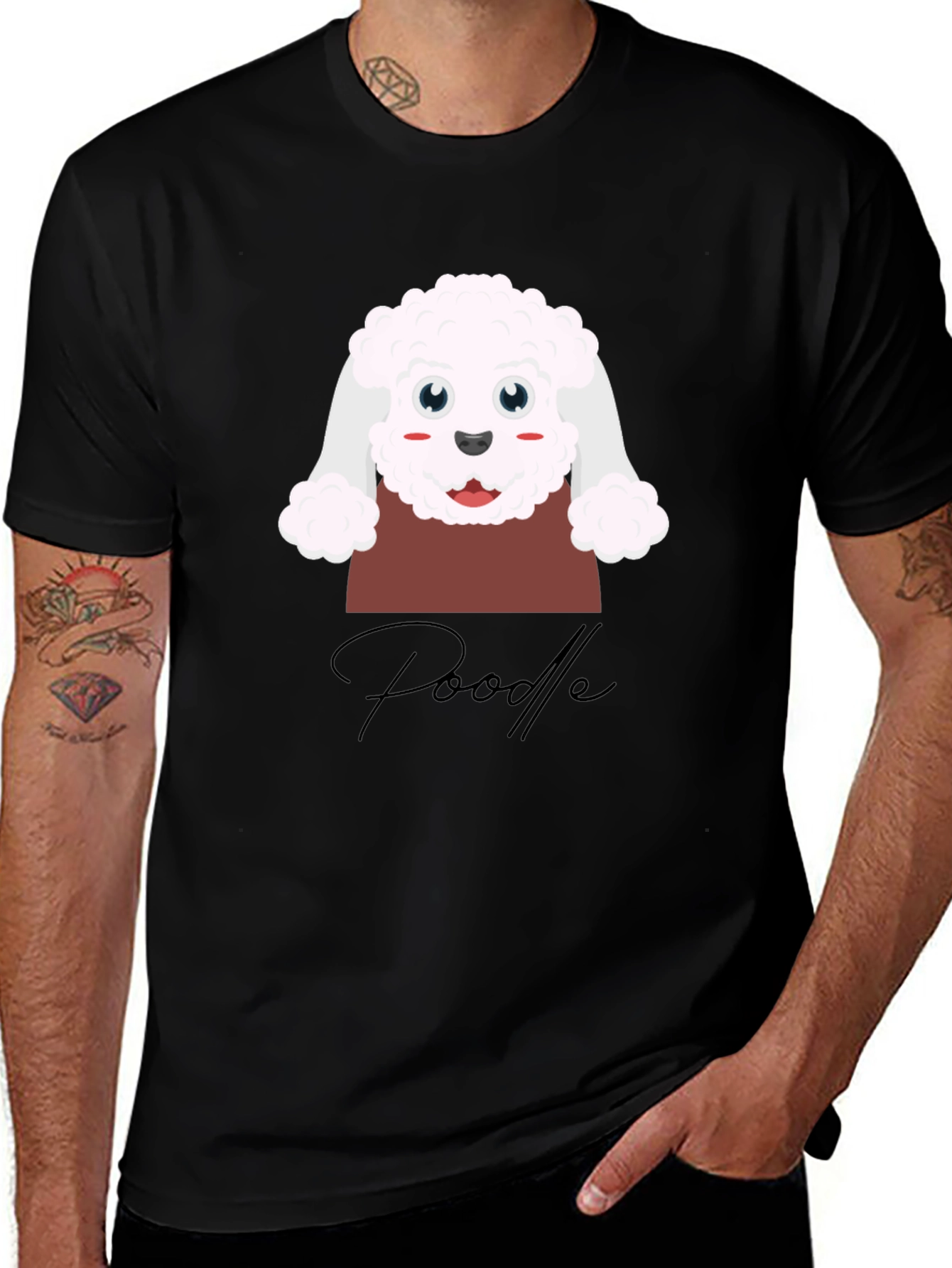 Variant 18 of Cute Poodle Graphic T-Shirt