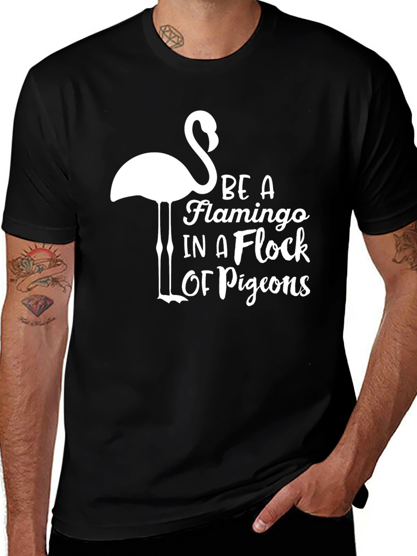 Variant 19 of Be a Flamingo T-Shirt: Stylish Graphic Tee