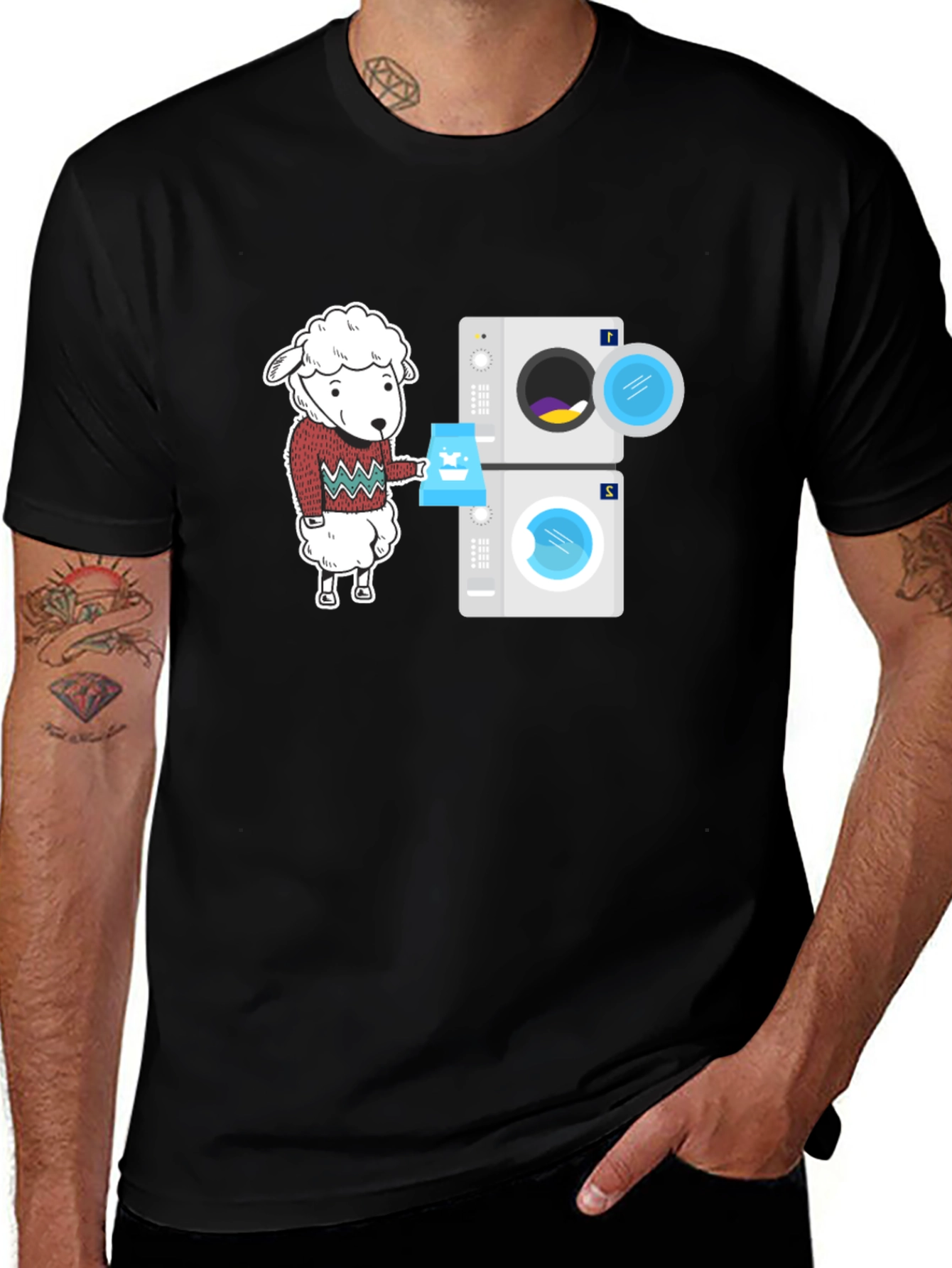 Variant 12 of Laundry Sheep Graphic Tee