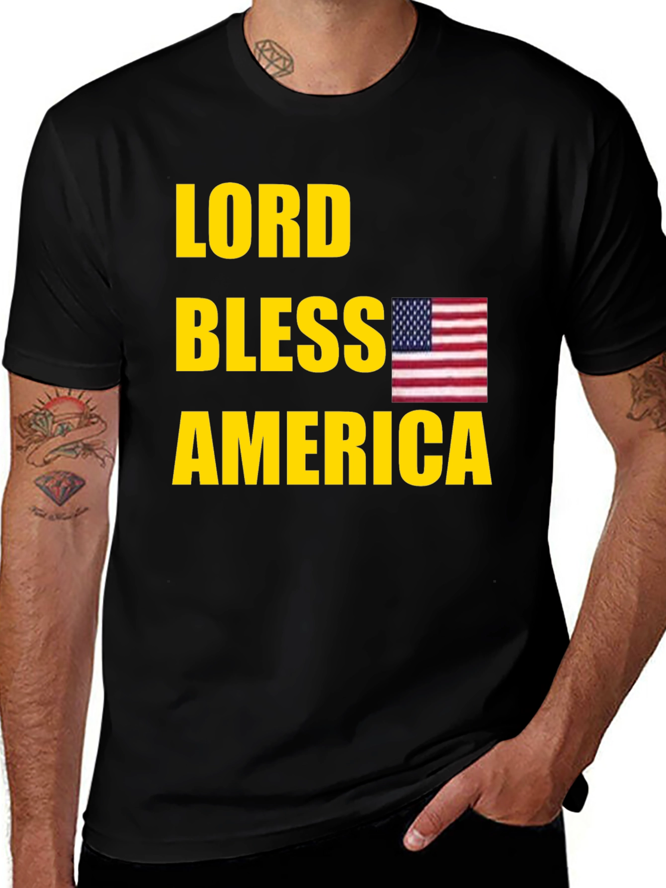 Variant 9 of Lord Bless America Graphic T-Shirt