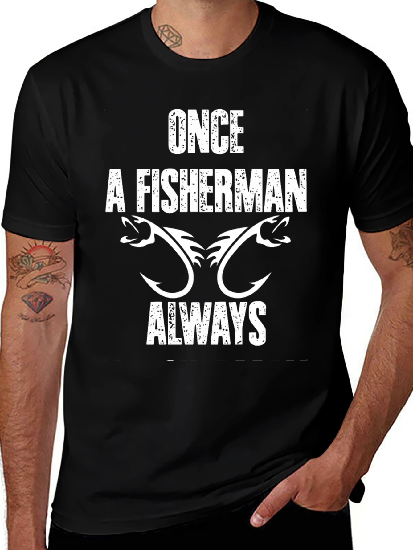 Variant 8 of Once A Fisherman Always Fishing T-Shirt
