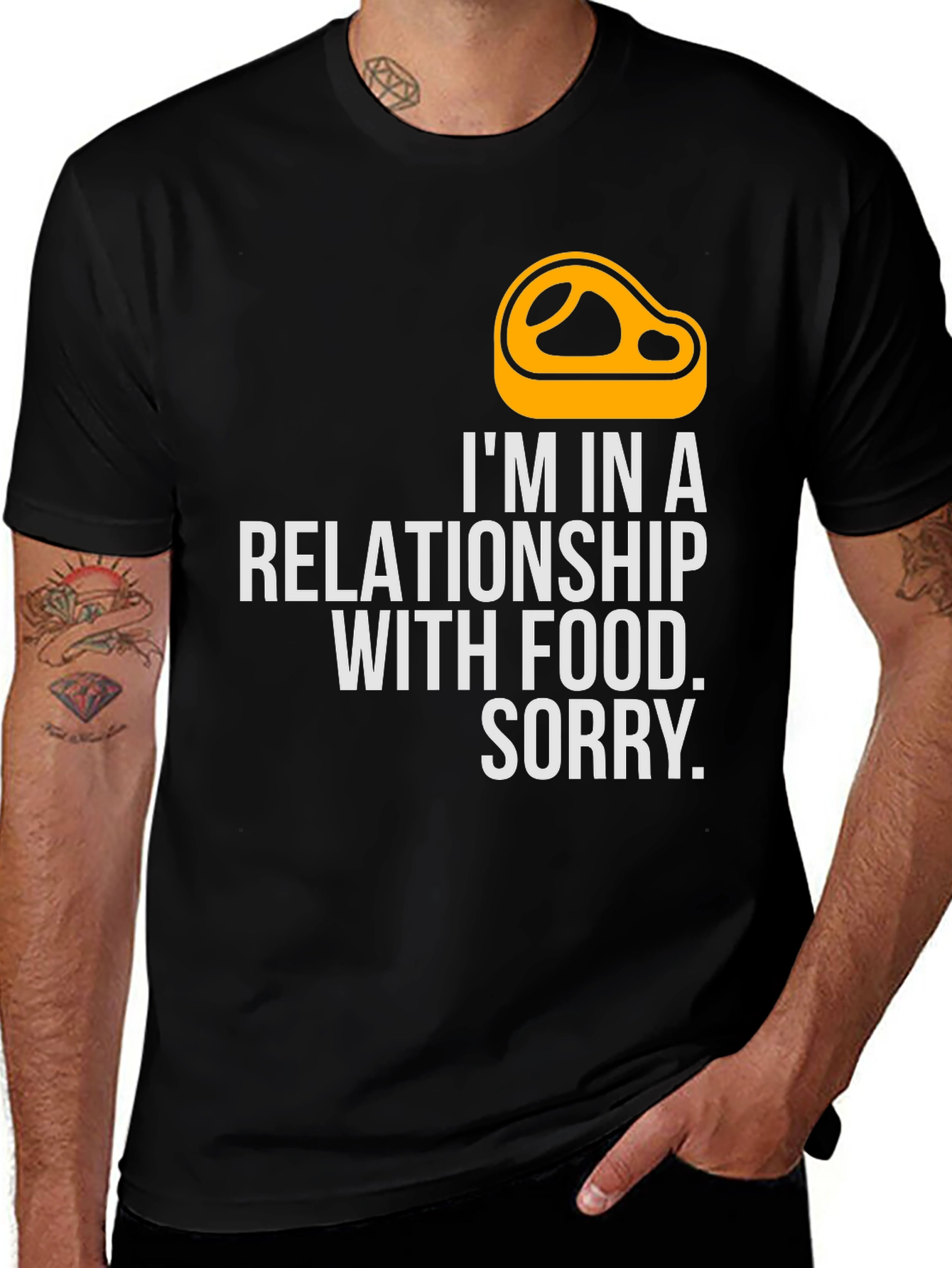 Variant 28 of Food Relationship T-Shirt - Funny Graphic Tee for Food Lovers