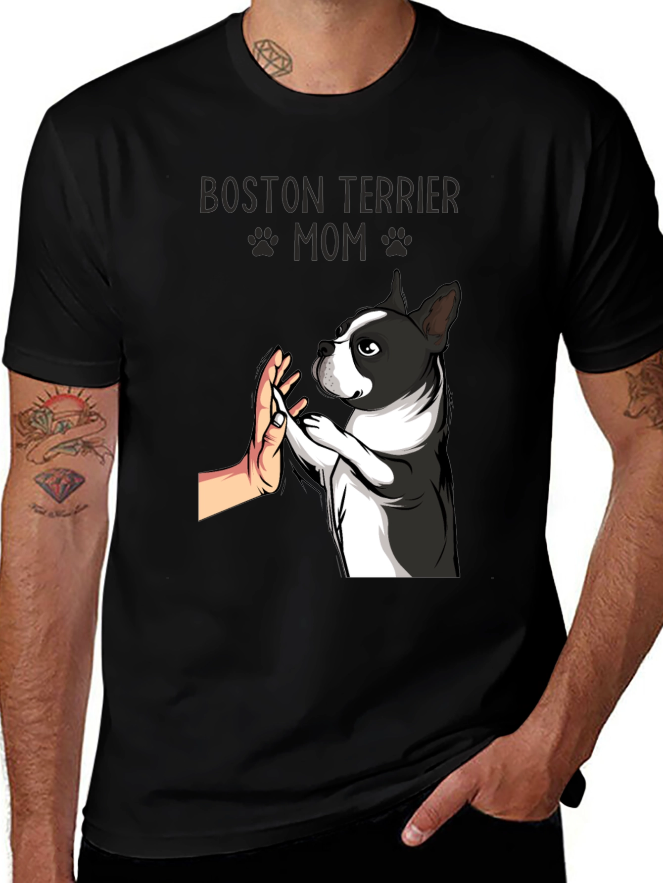 Boston Terrier Mom T-Shirt - Dog Lover Apparel