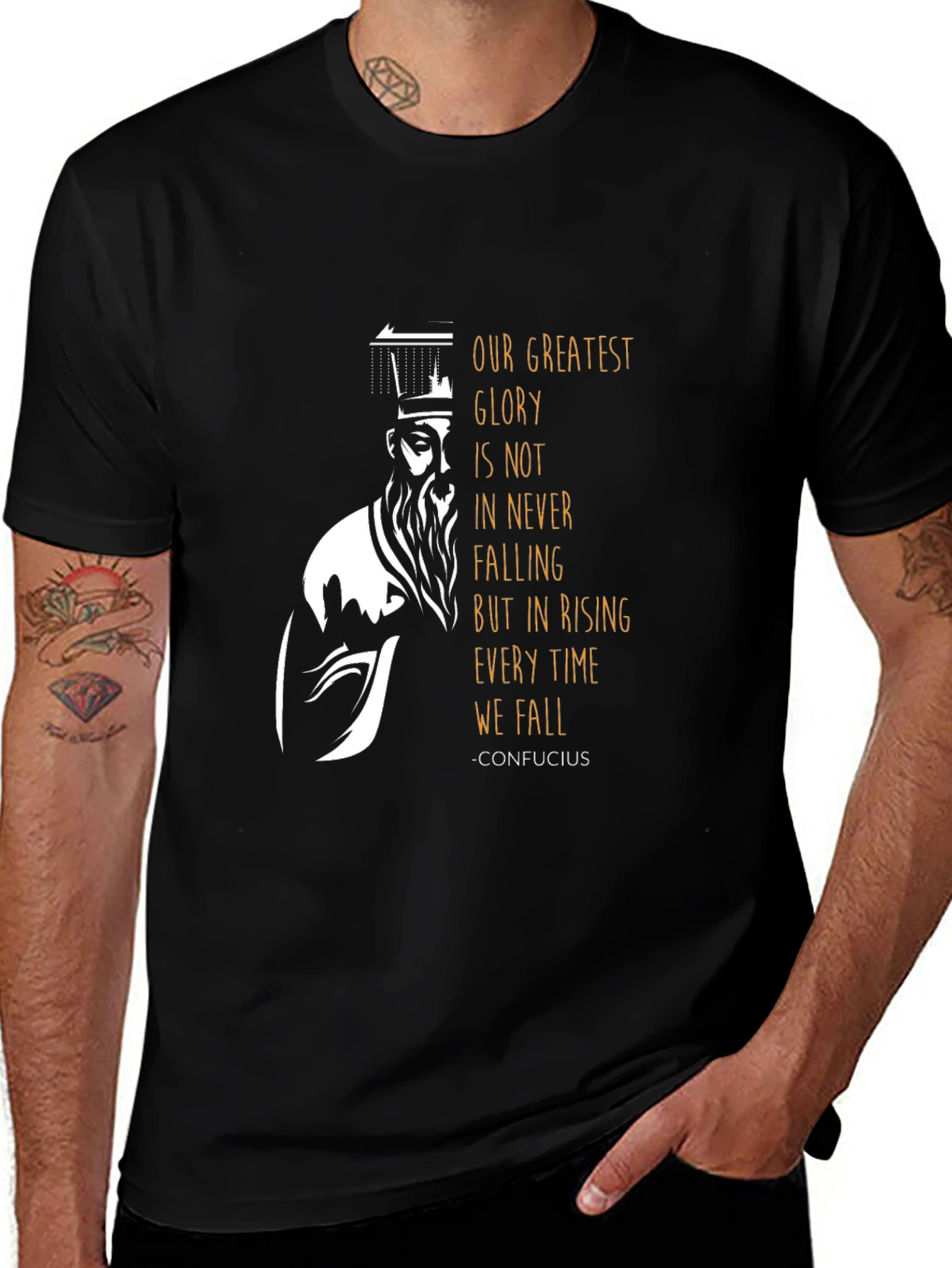 Variant 26 of Confucius Quote Graphic Tee