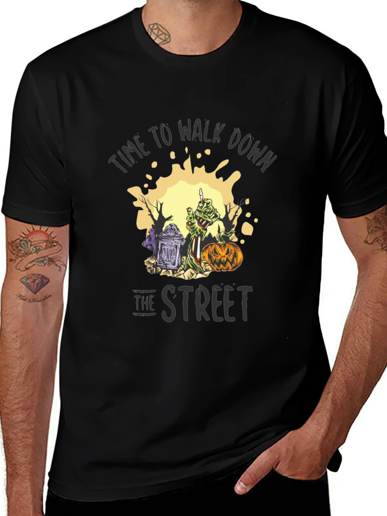 Halloween Zombie Street T-Shirt