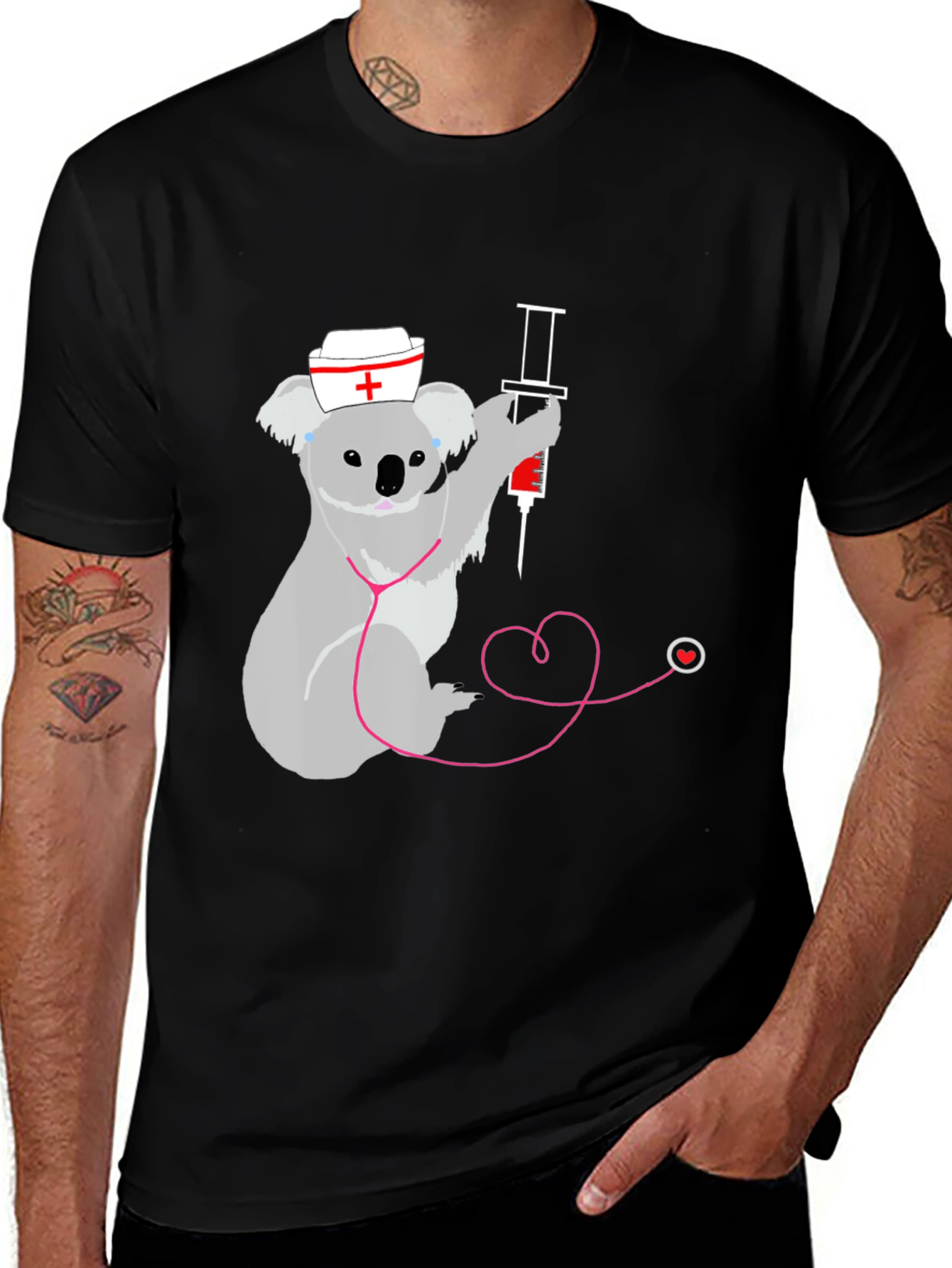 Variant 4 of Nurse Koala Bear T-Shirt
