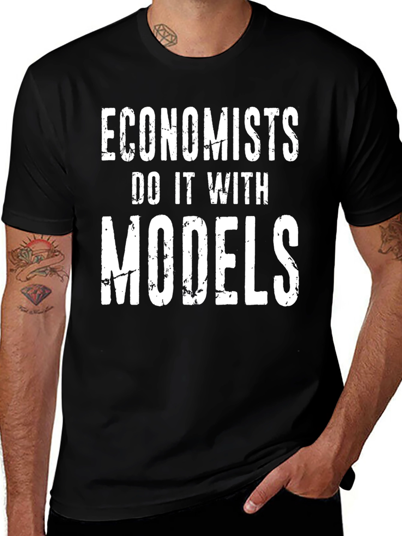Variant 15 of Economists Do It With Models T-Shirt