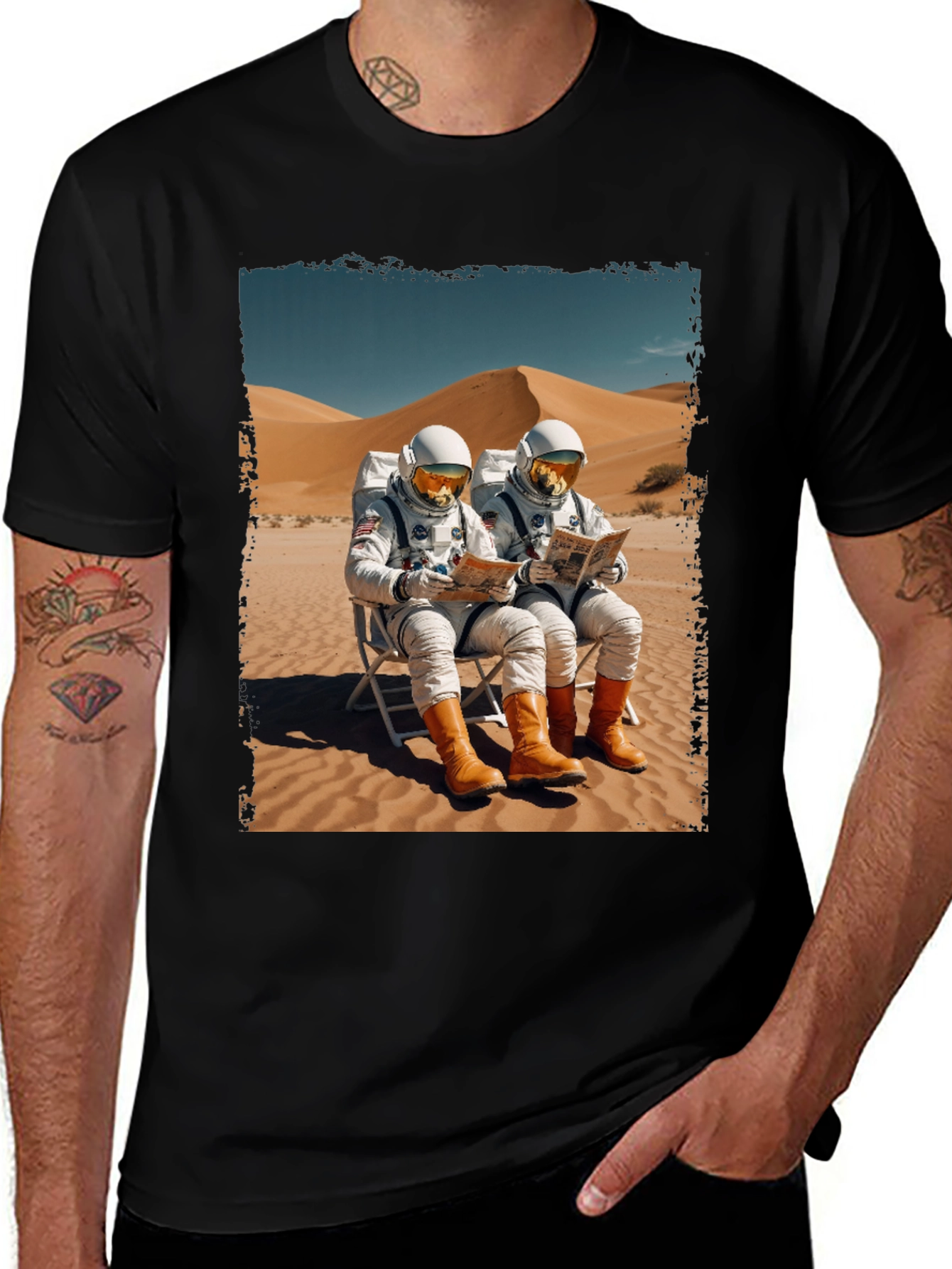 Variant 22 of Astronaut Desert Relaxation T-Shirt
