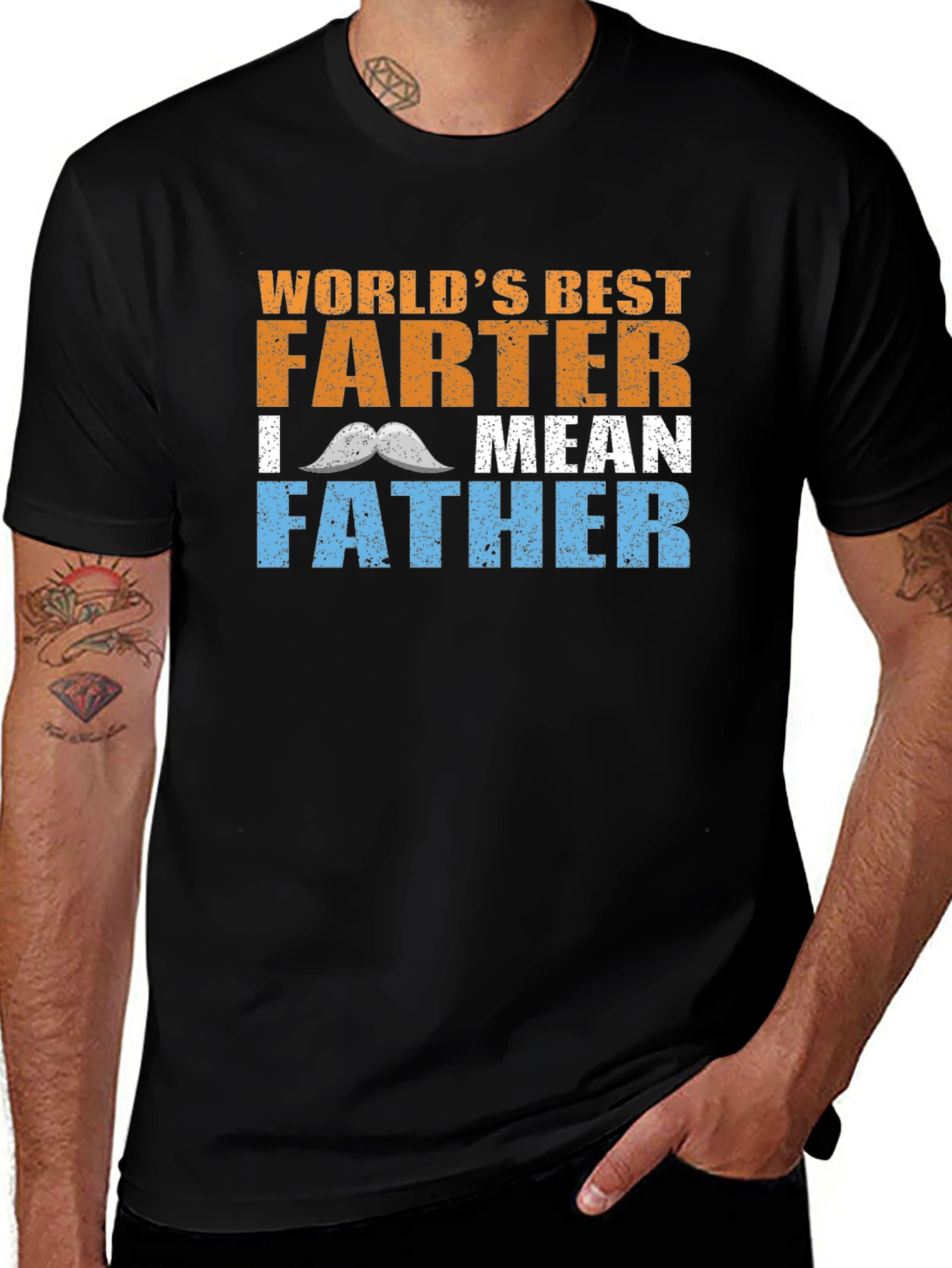 Variant 29 of World's Best Farter I Mean Father T-Shirt