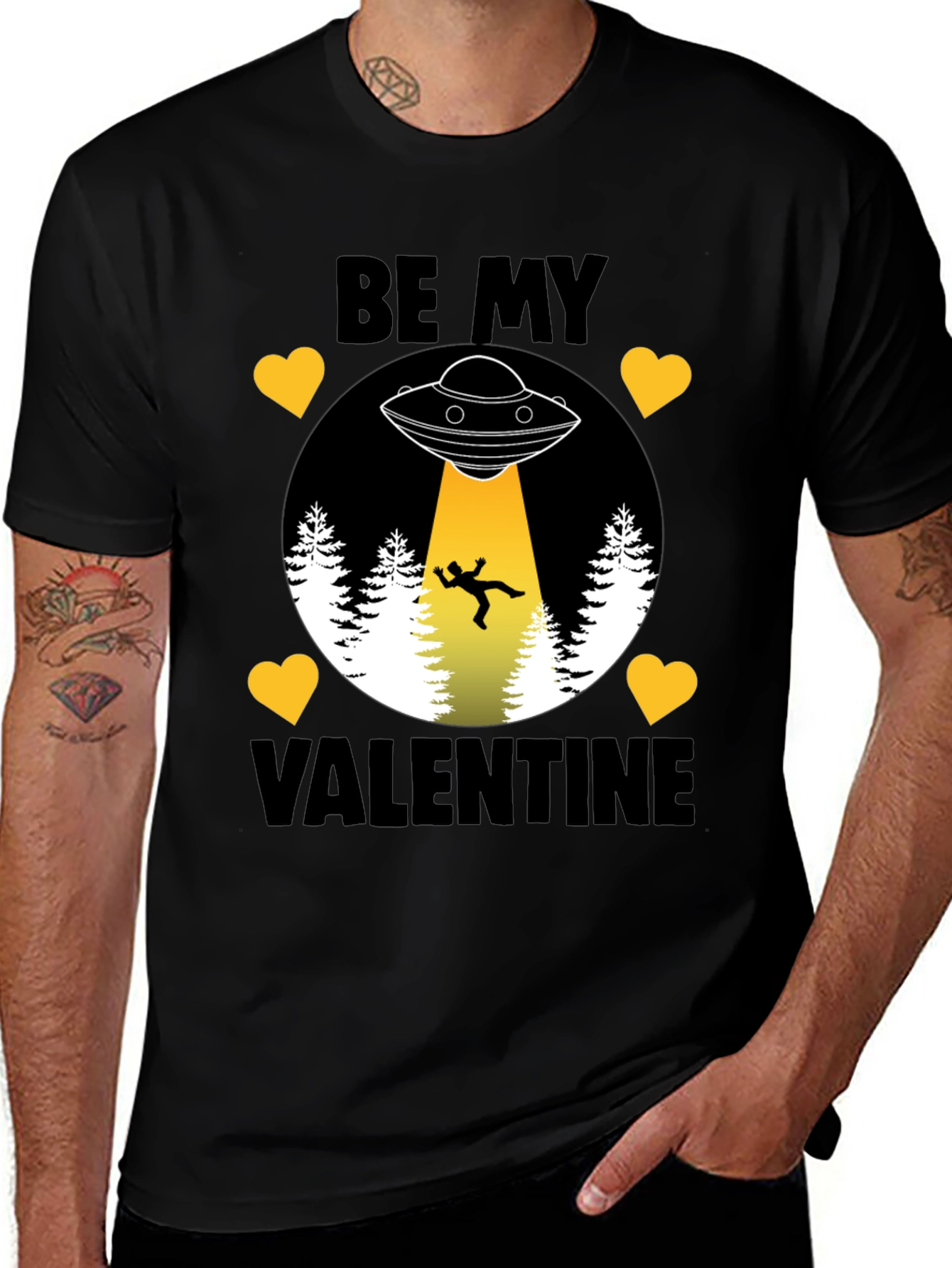 Be My Valentine Alien Abduction T-Shirt