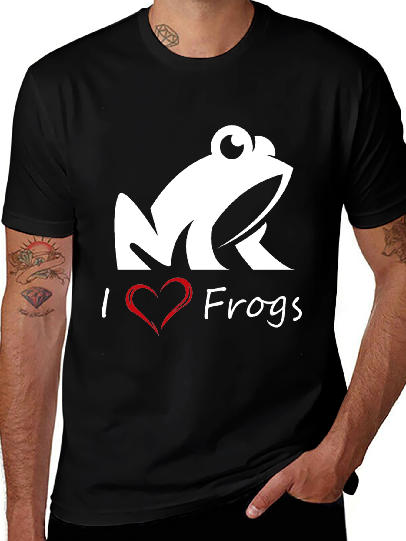Variant 27 of I Heart Frogs T-Shirt - Cute Amphibian Tee