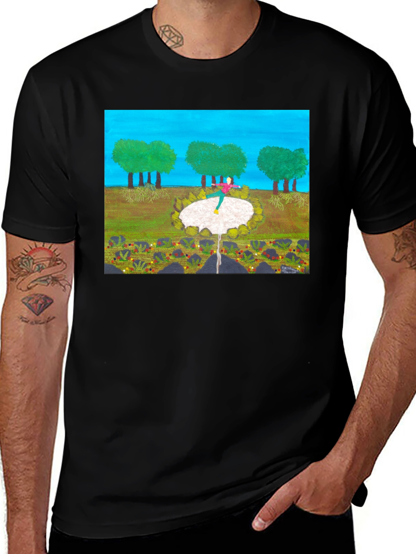 Variant 24 of Graphic Tee: Nature Scene T-Shirt