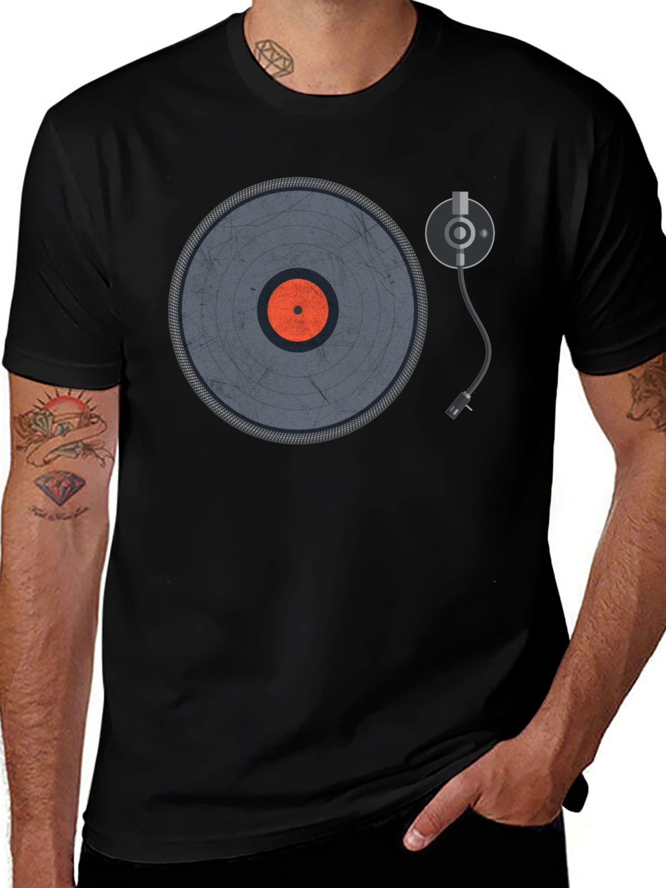 Variant 20 of Retro Record Player Graphic Tee
