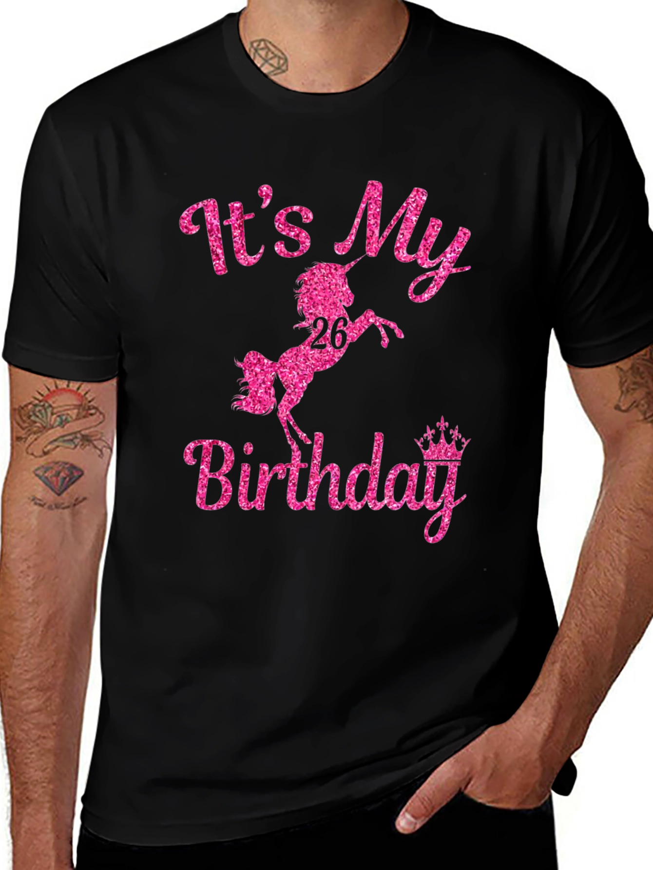 Variant 12 of It's My Birthday Unicorn 26th Birthday T-Shirt
