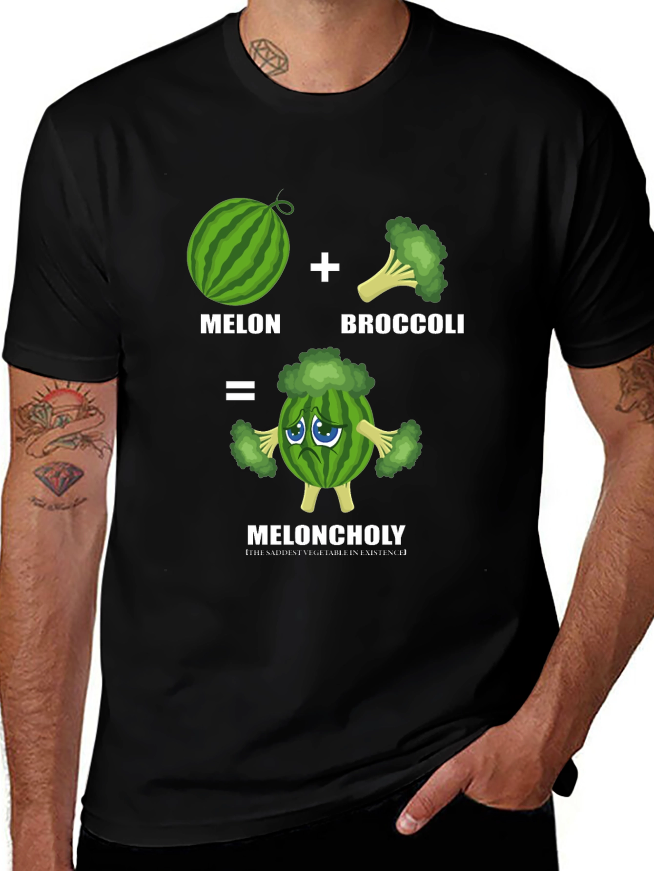 Variant 12 of Meloncholy T-Shirt - Funny Vegetable Pun Tee