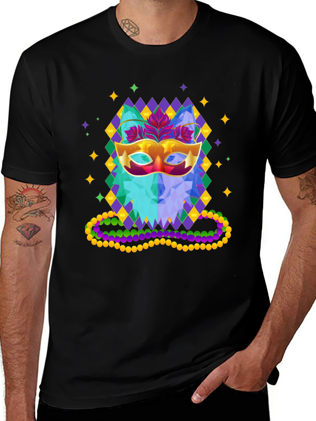 Mardi Gras Mask T-Shirt