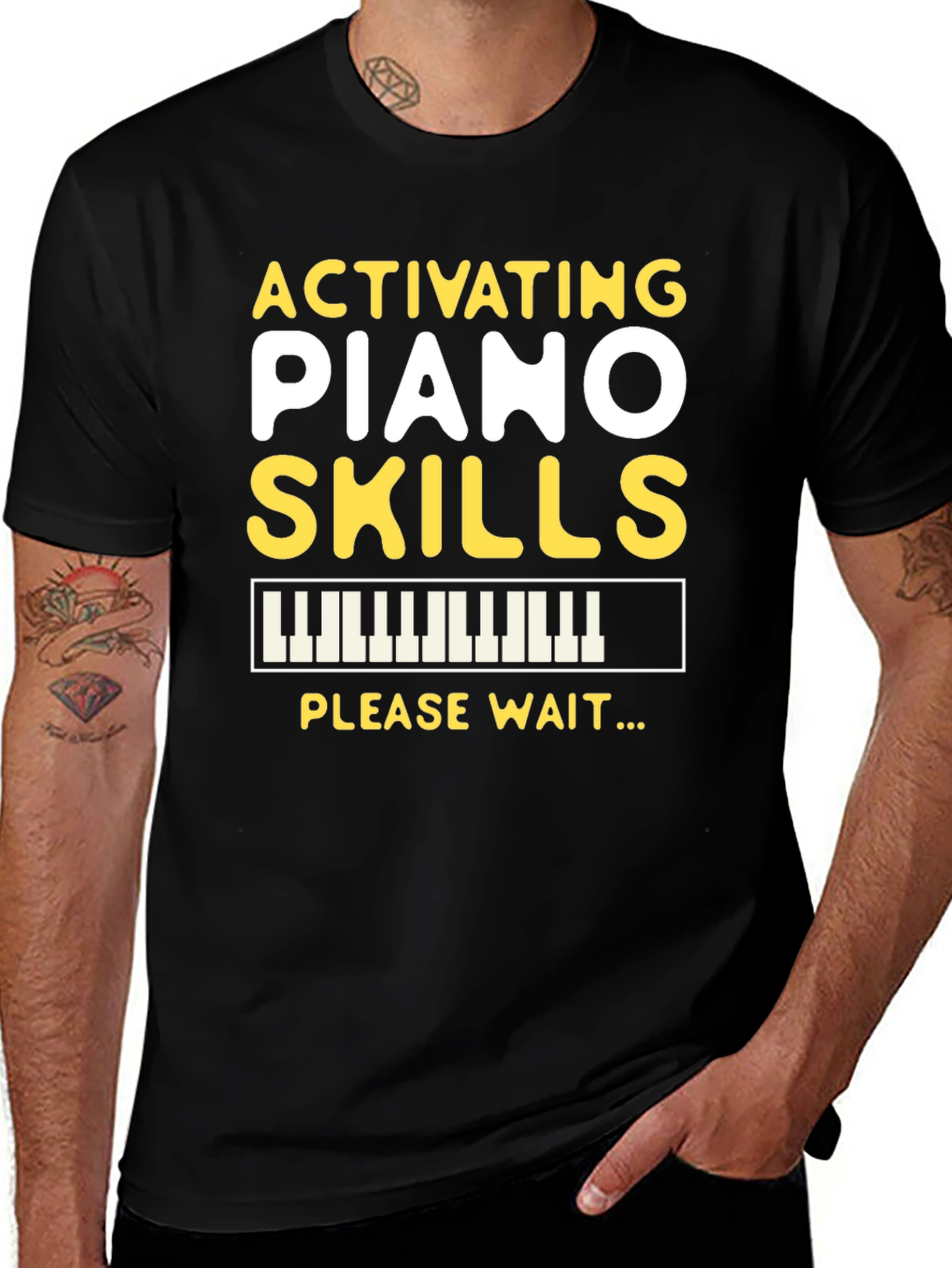 Variant 6 of Activating Piano Skills Graphic T-Shirt