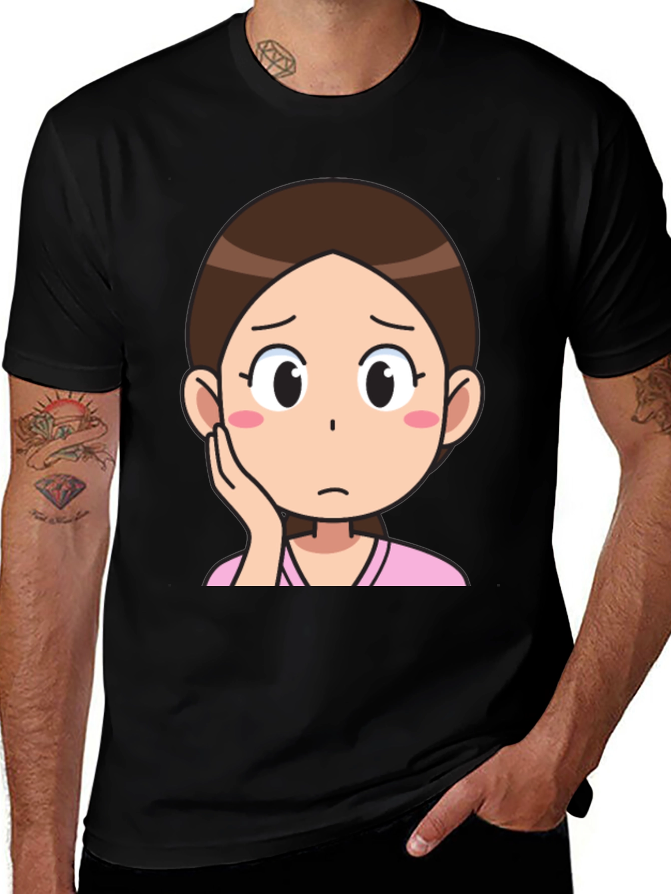 Variant 30 of Cartoon Girl Graphic T-Shirt