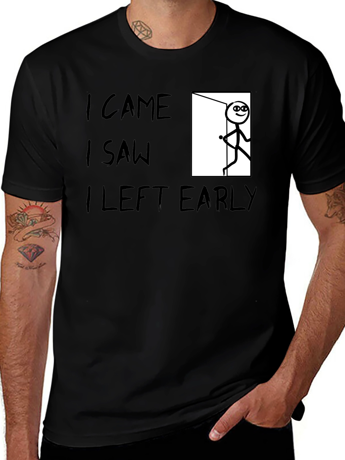 Variant 23 of I Came I Saw I Left Early Tee