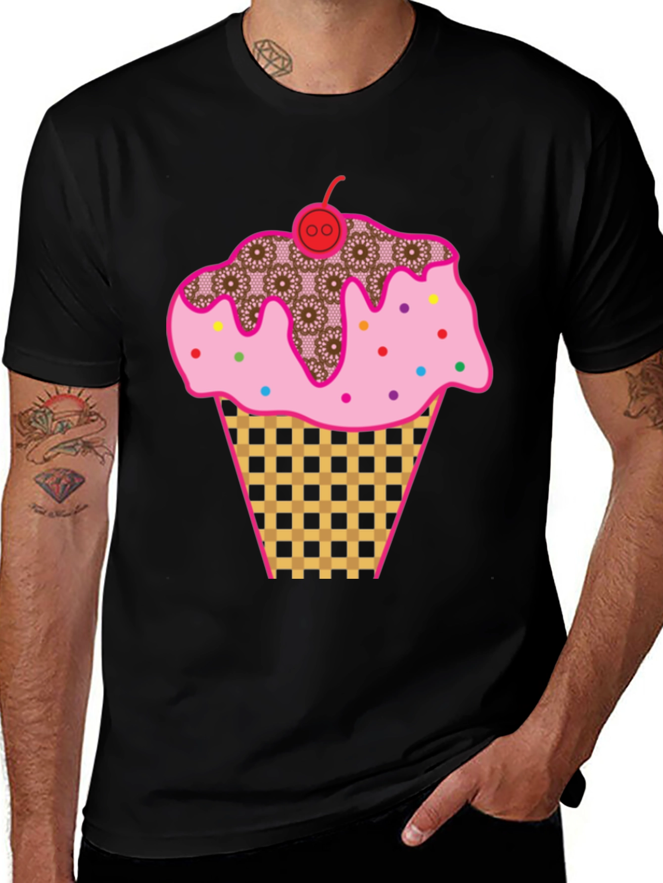 Variant 27 of Cupcake Graphic Tee - Fun Novelty Shirt