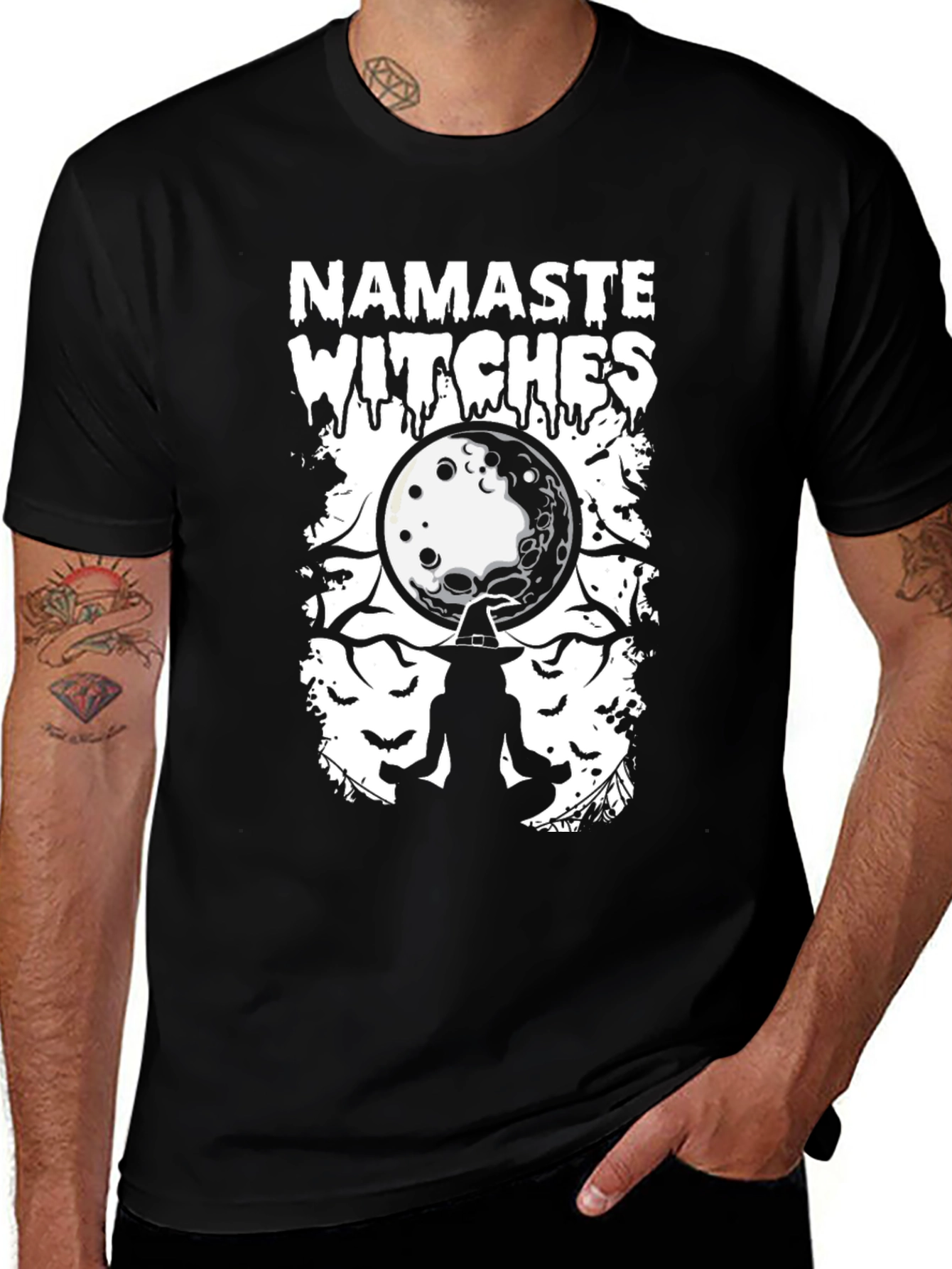 Namaste Witches Halloween T-Shirt