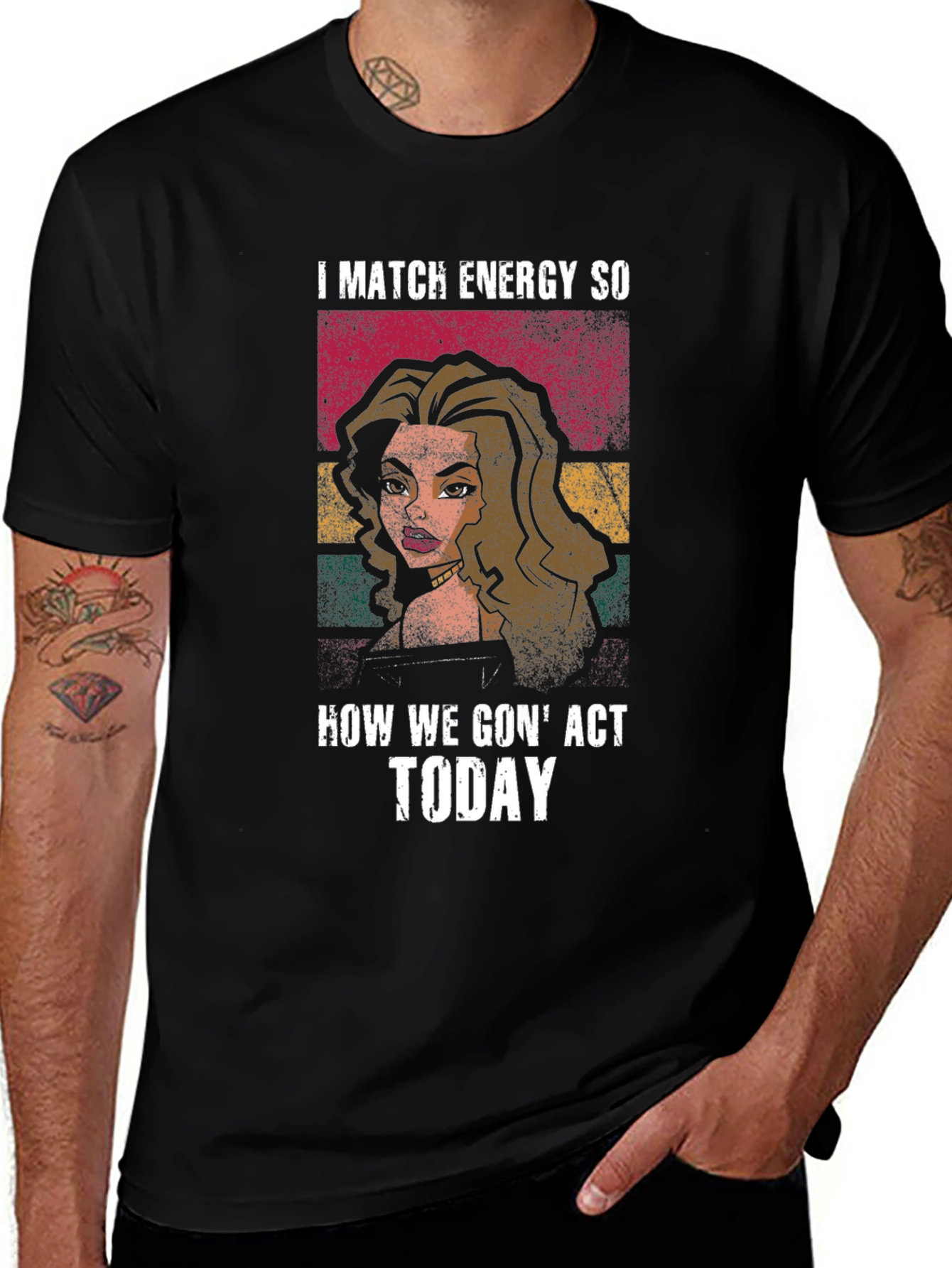 I Match Energy T-Shirt - Bold Graphic Tee