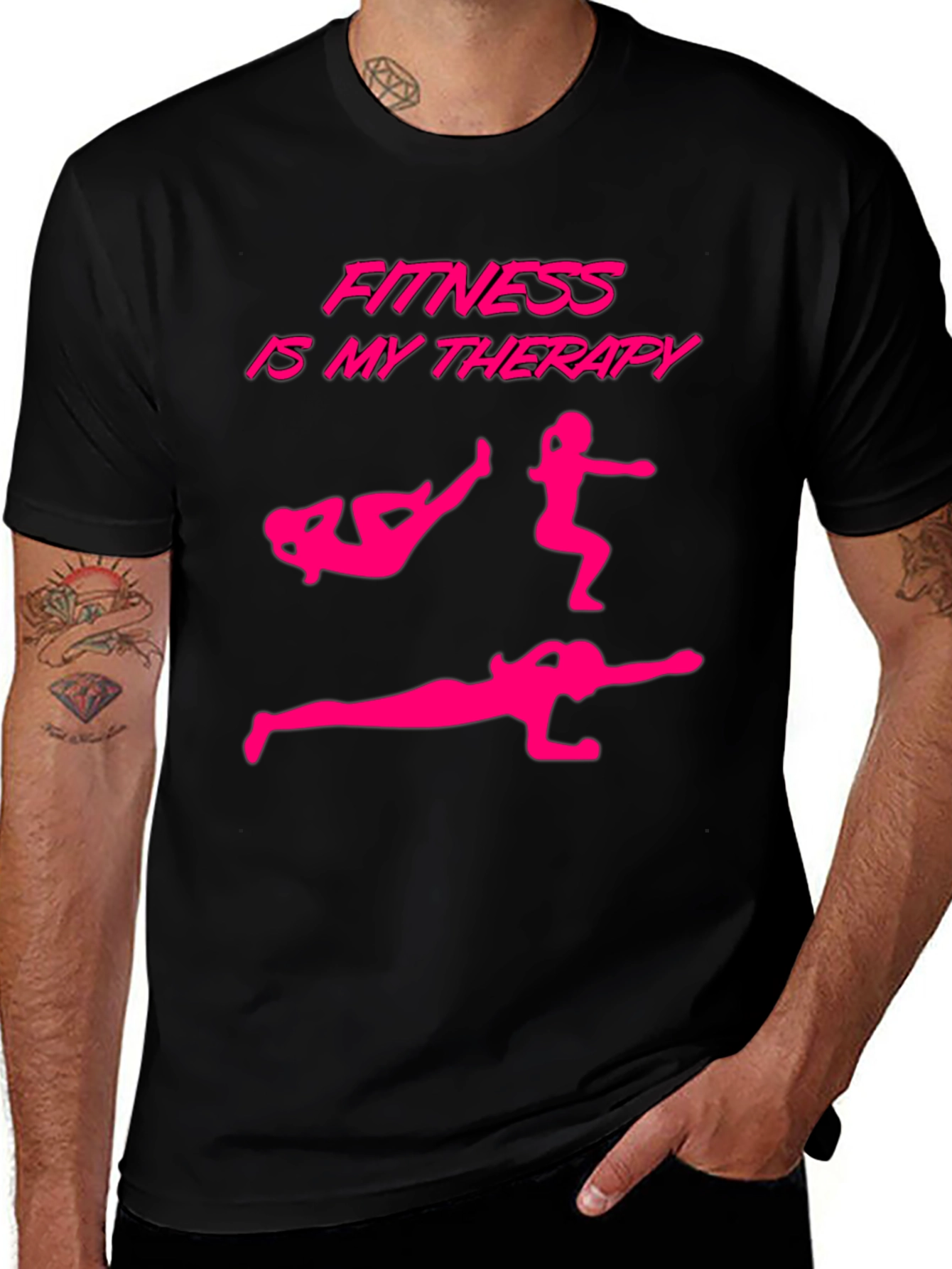 Variant 12 of Fitness Is My Therapy Graphic T-Shirt
