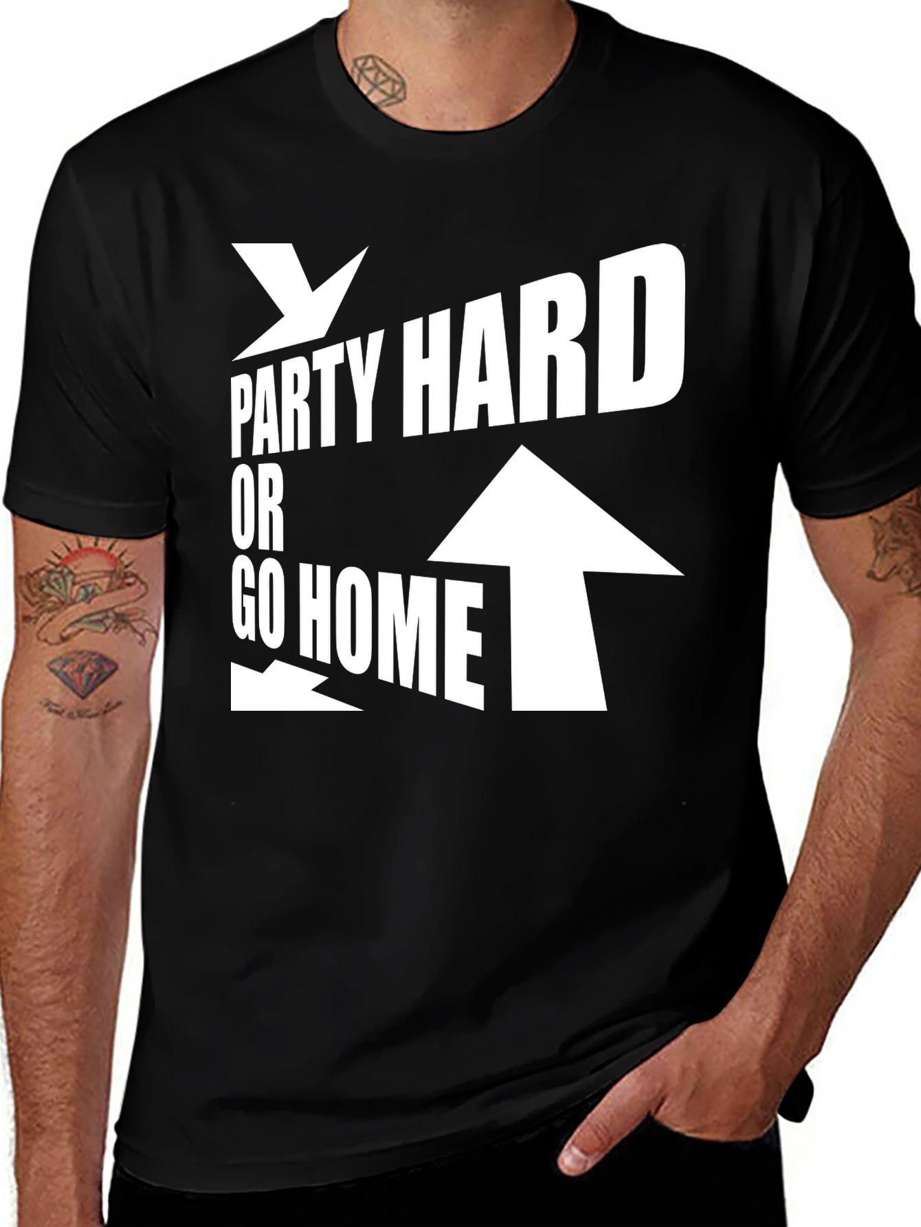 Variant 19 of Party Hard or Go Home Graphic Tee