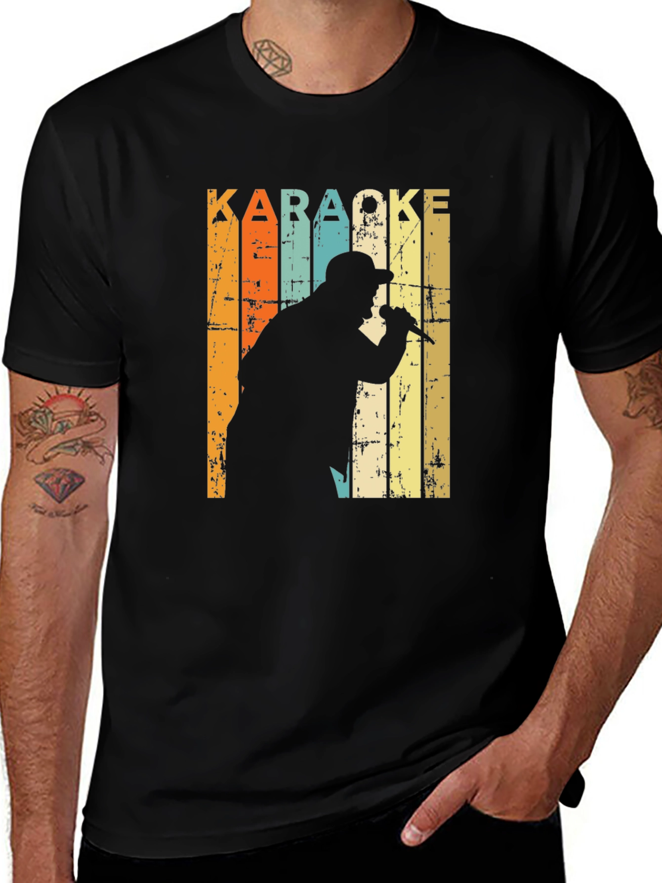 Variant 8 of Karaoke Singer Retro T-Shirt
