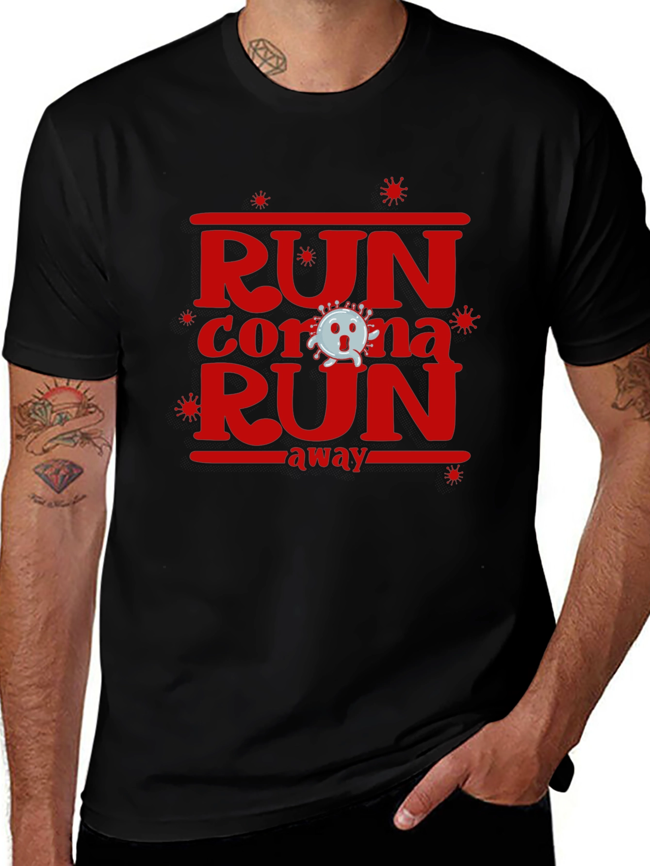 Variant 23 of Run Corona Run Away T-Shirt
