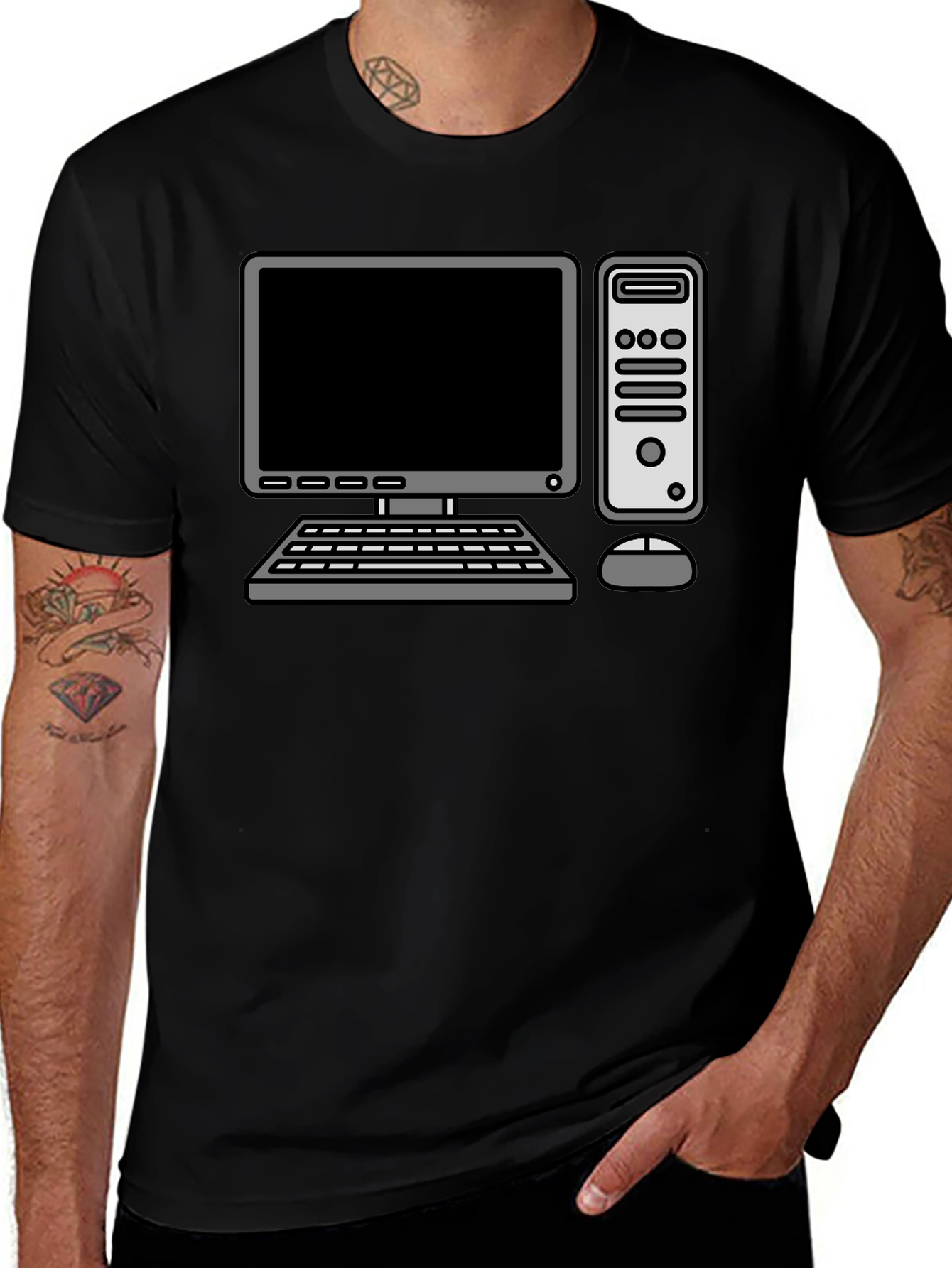 Retro Computer Graphic T-Shirt - Geek Chic