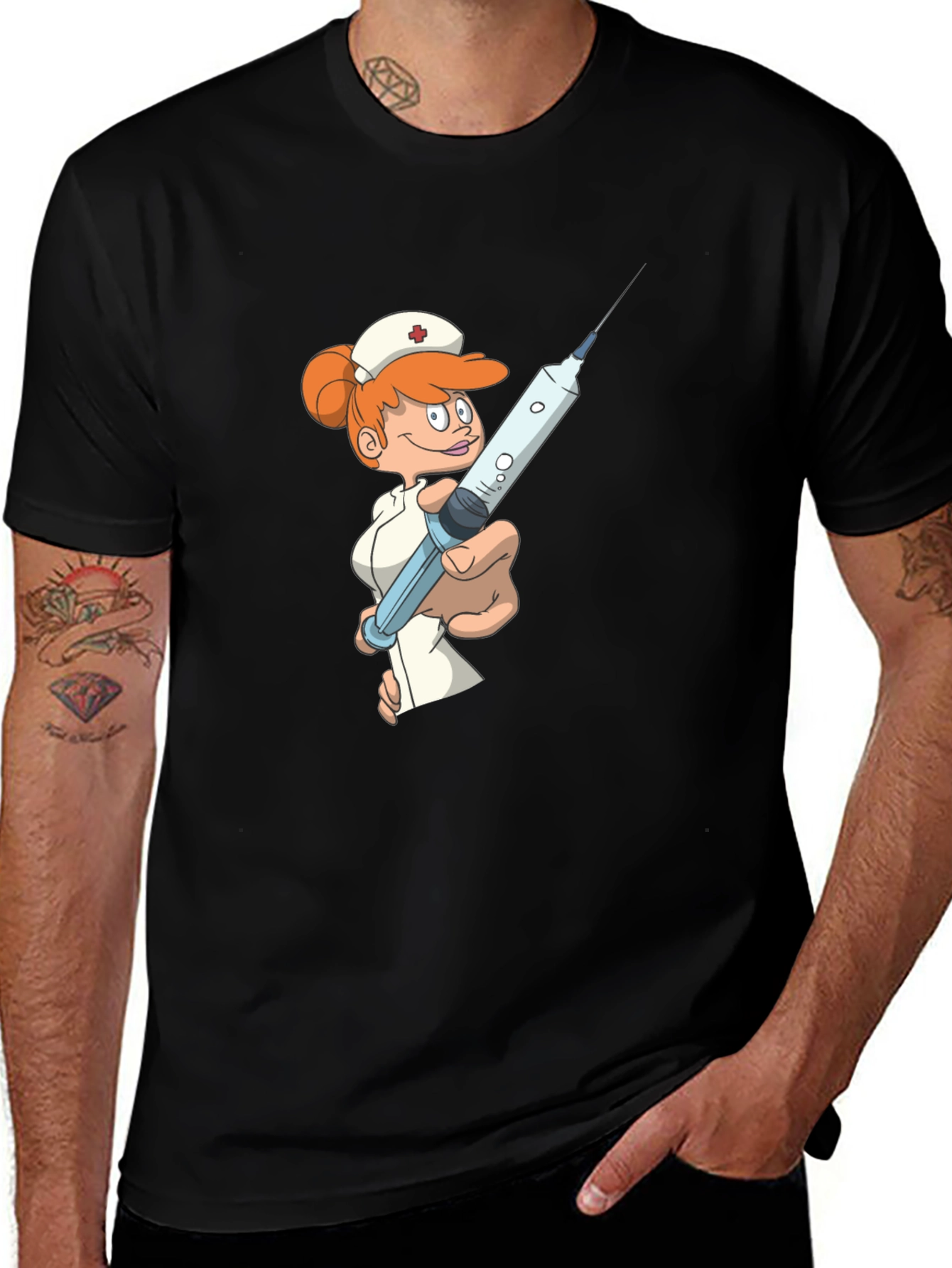 Variant 16 of Cartoon Nurse T-Shirt