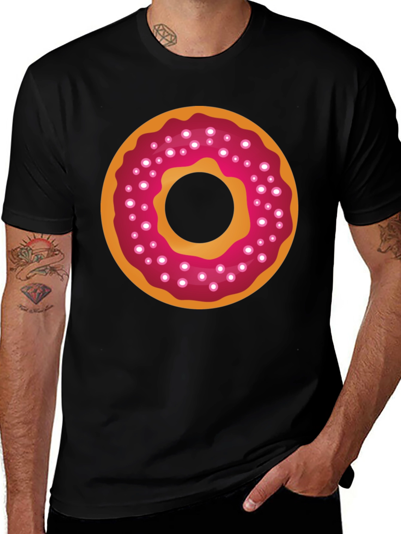 Variant 18 of Donut Graphic Tee - Sweet & Stylish Casual Wear