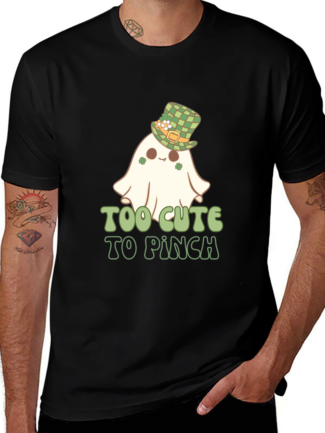Variant 26 of Cute St. Patrick's Day Ghost T-Shirt