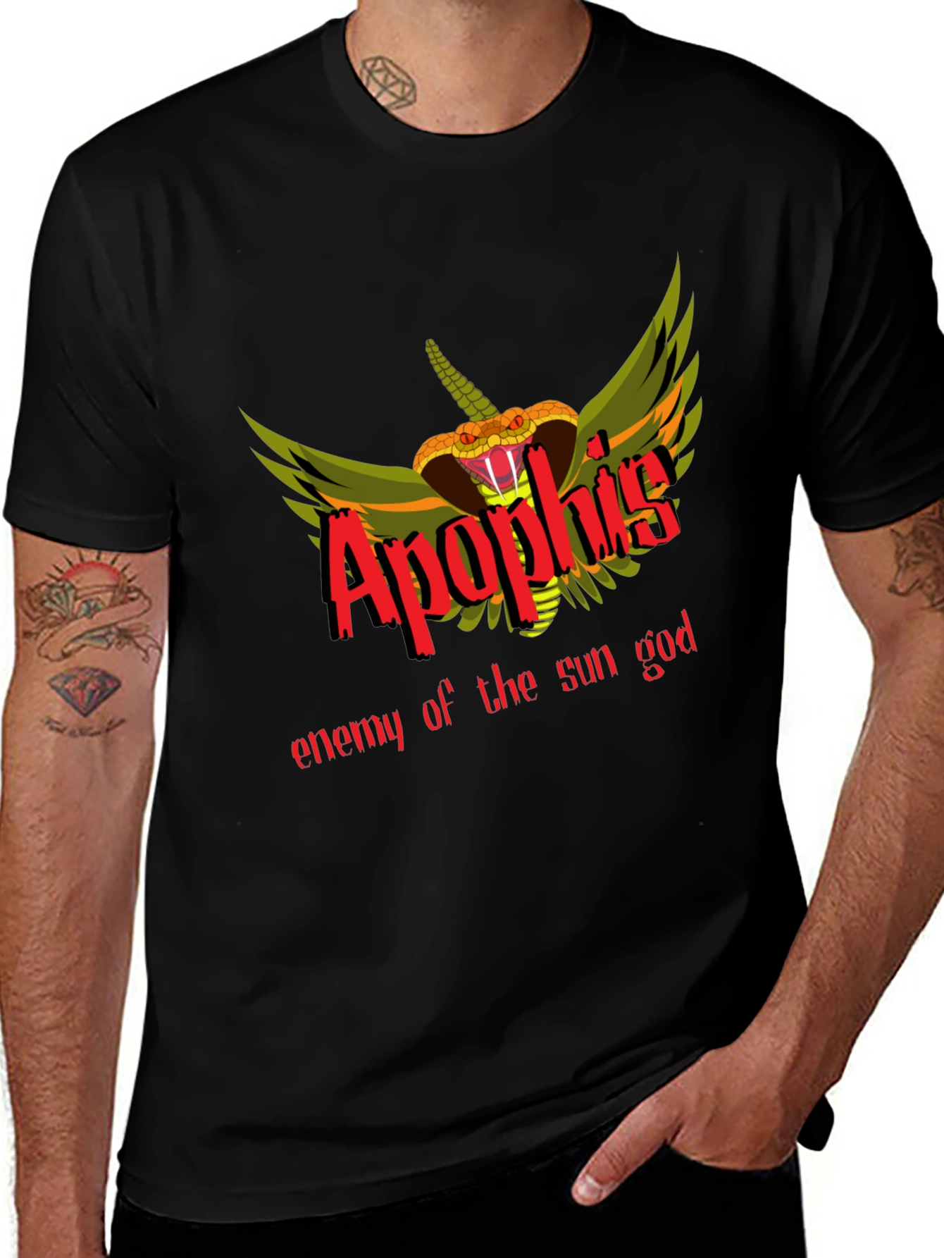 Apophis Snake Graphic T-Shirt - Enemy of the Sun God Tee