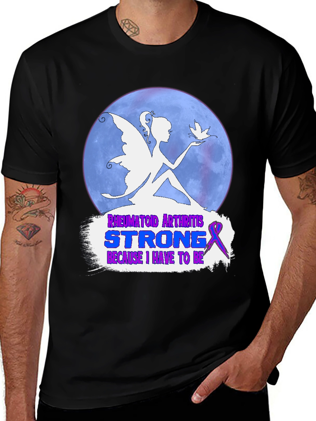 Variant 2 of Rheumatoid Arthritis Strong Awareness T-Shirt