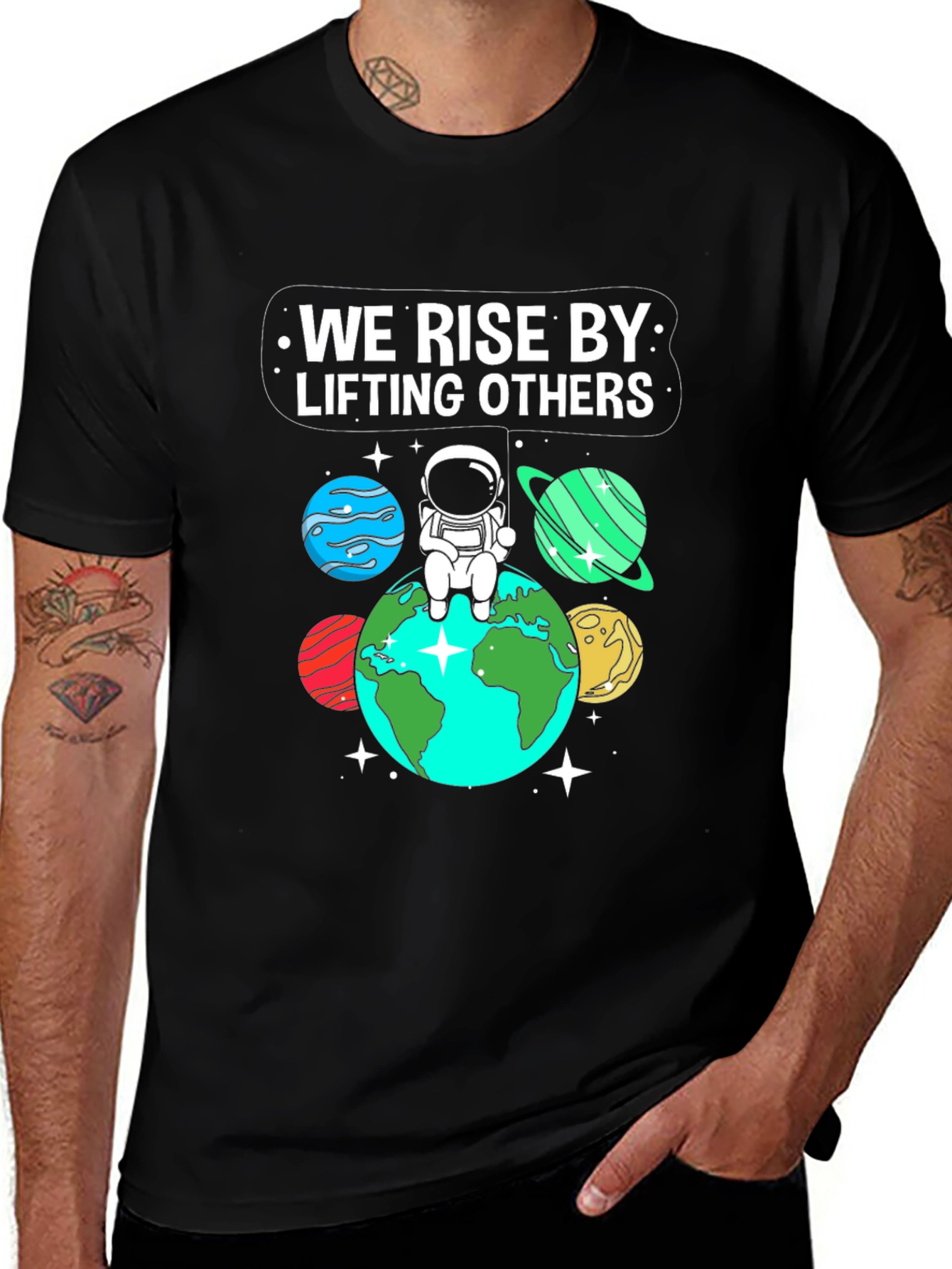 Variant 13 of We Rise By Lifting Others Graphic Tee