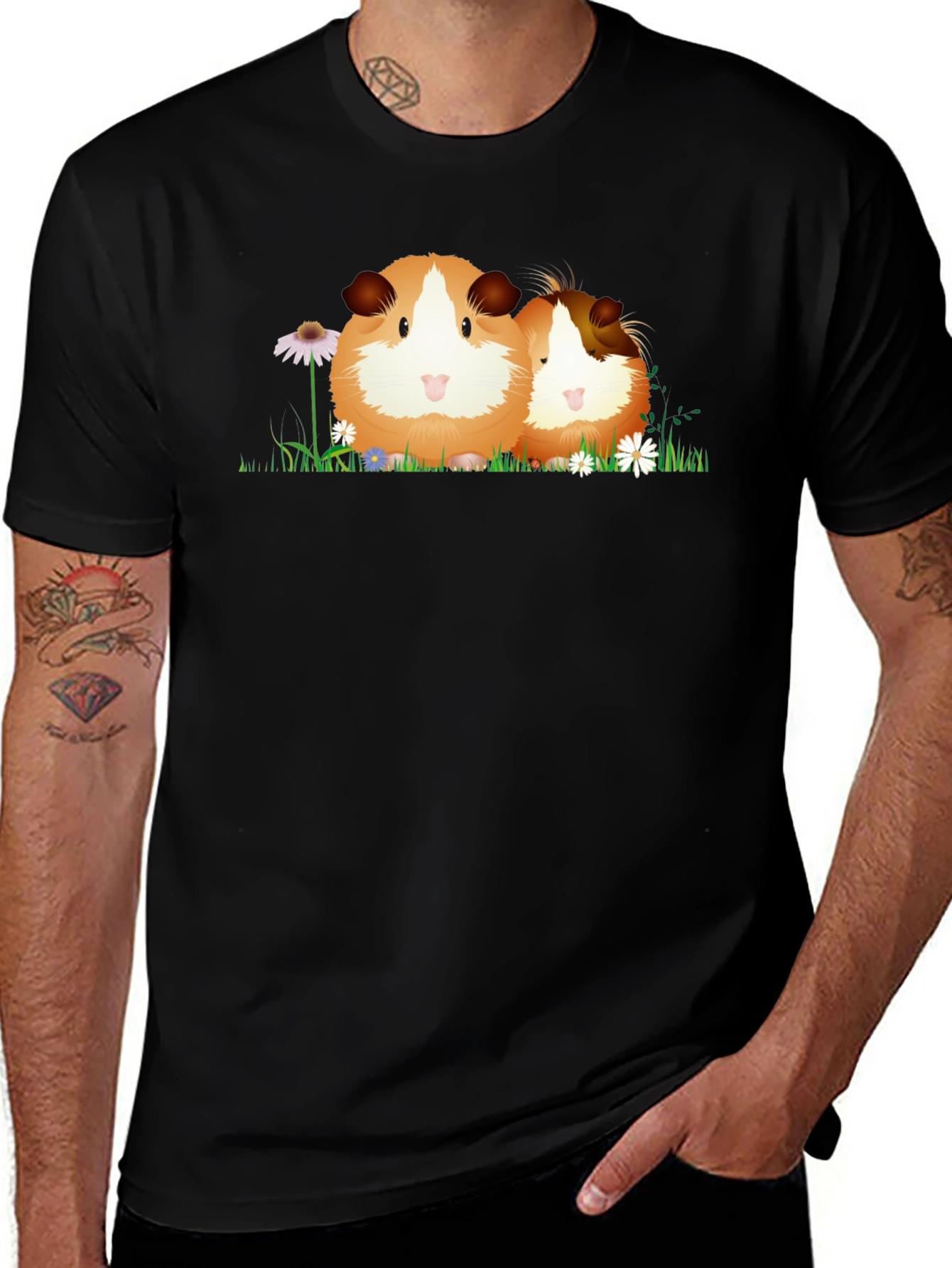 Variant 30 of Guinea Pig Graphic Tee - Cute Animal Lover Shirt