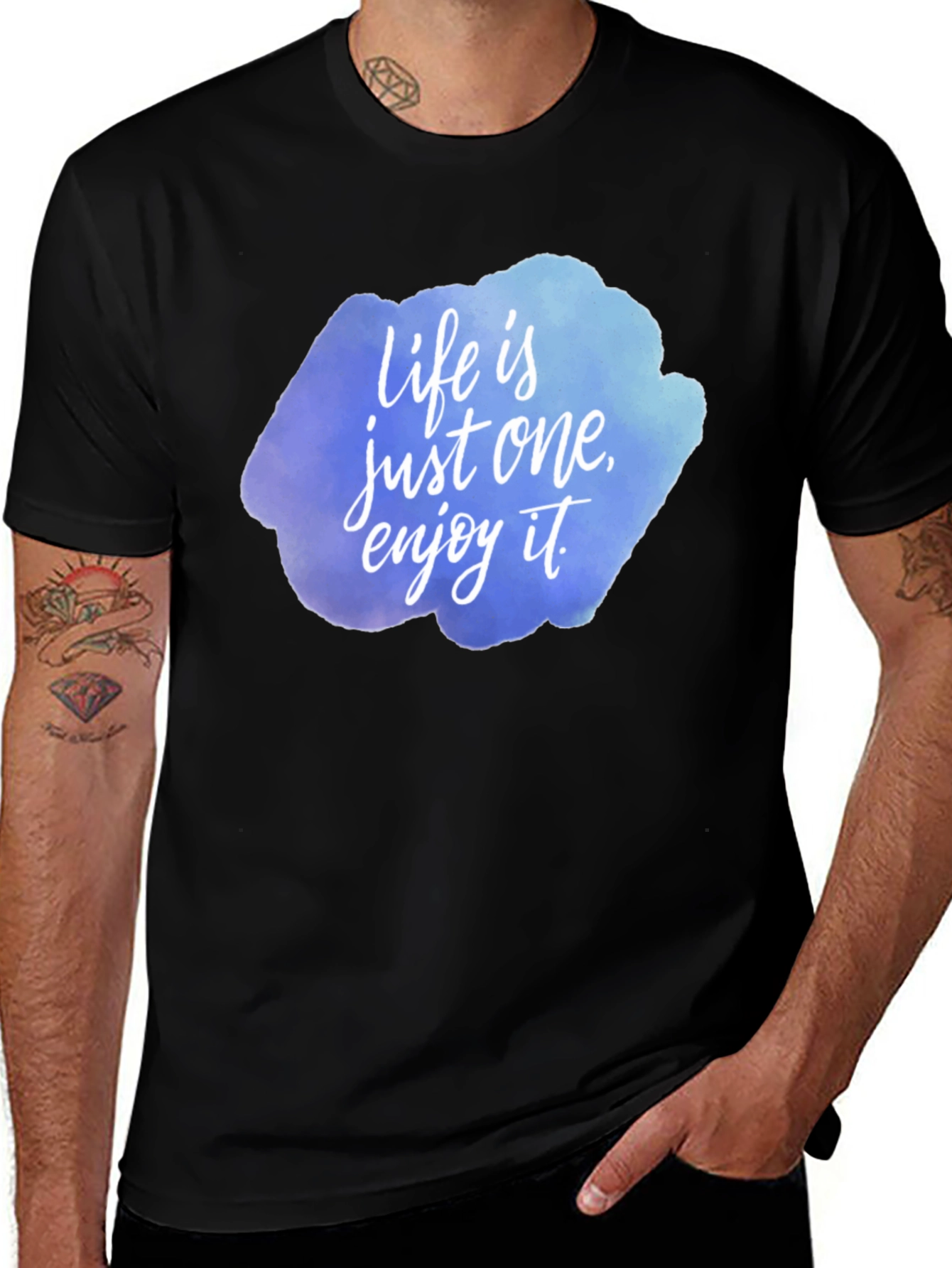Variant 26 of Life Is Just One Enjoy It Black T-Shirt