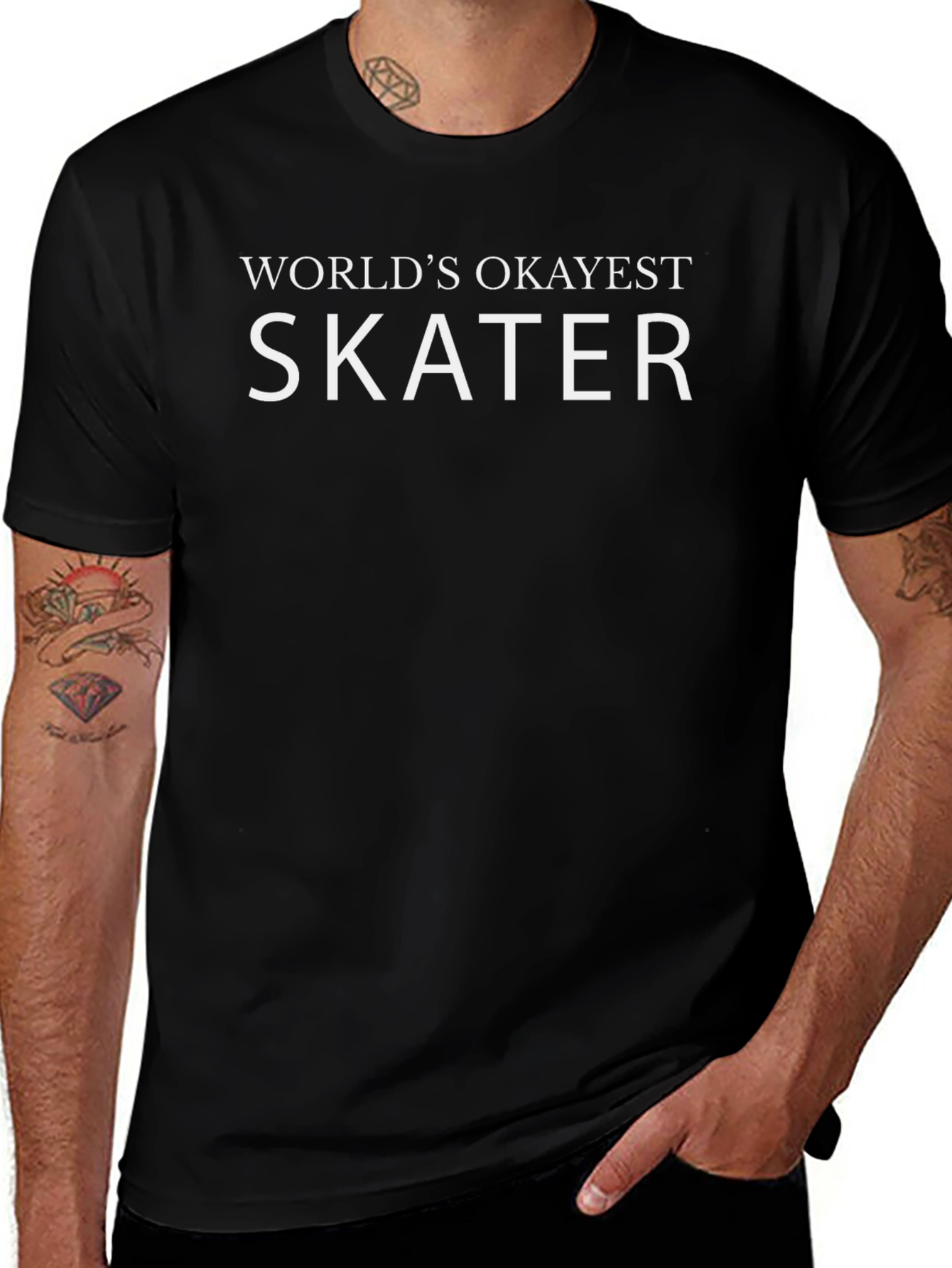 Variant 20 of World's Okayest Skater T-Shirt - Funny Novelty Tee