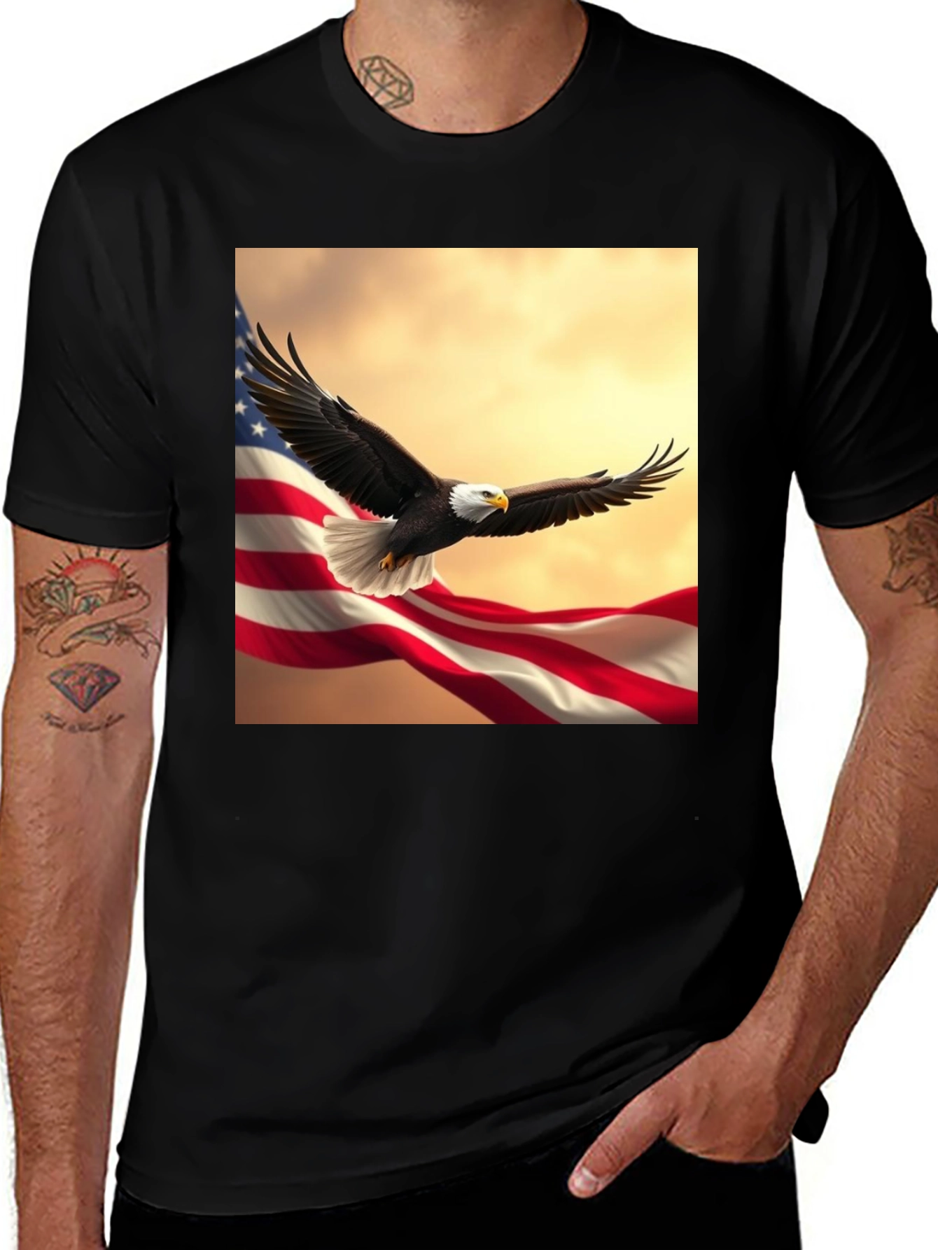 Variant 16 of American Eagle Flag Graphic T-Shirt